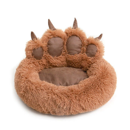 Cute Bear Paw Dog Nest Cat Nest Pet Nest Warm Pet Bed