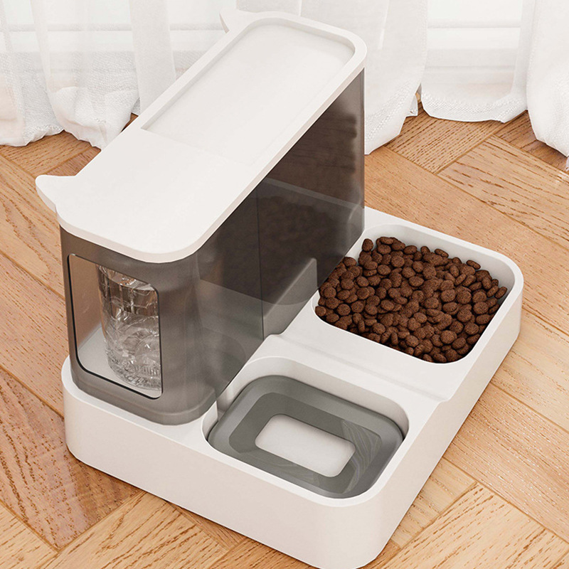 Automatic cat feeder, water dispenser, large capacity cat bowl, 