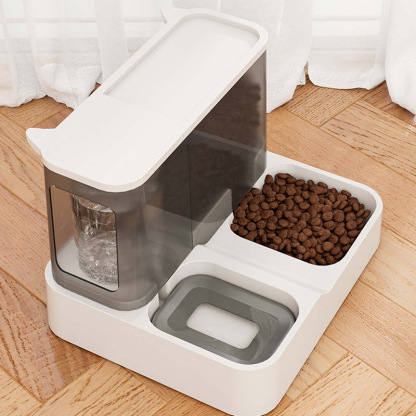 Automatic cat feeder, water dispenser, large capacity cat bowl, 