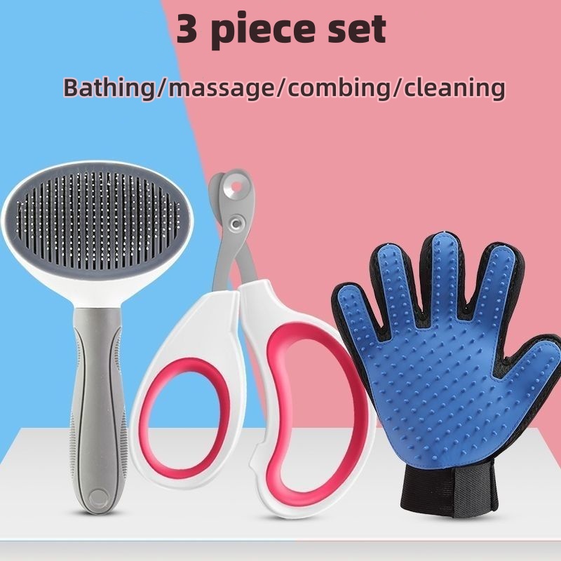 Cat/Dog Nail clipping tool bathing comb cat cake needle comb tool set