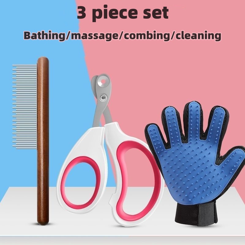 Cat/Dog Nail clipping tool bathing comb cat cake needle comb tool set