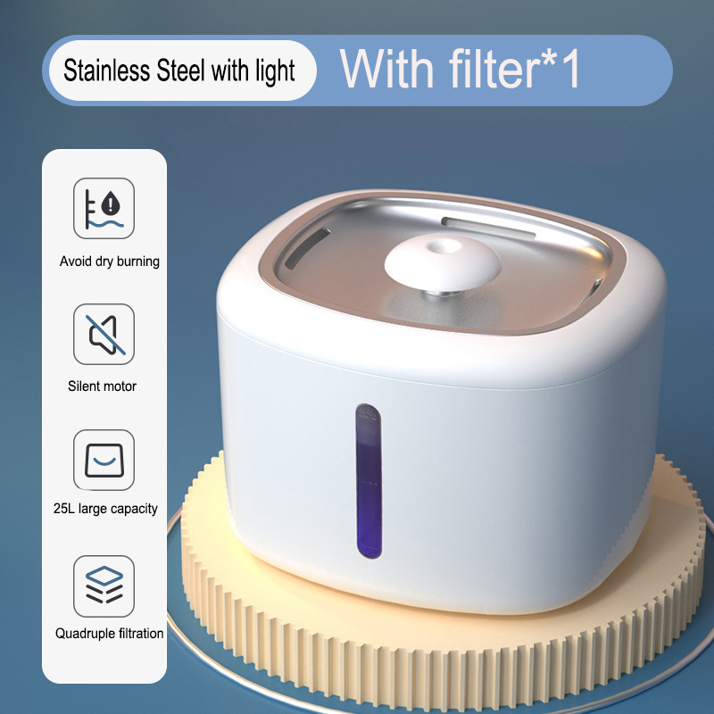 Automatic cat feeder, water dispenser, large capacity cat bowl, 