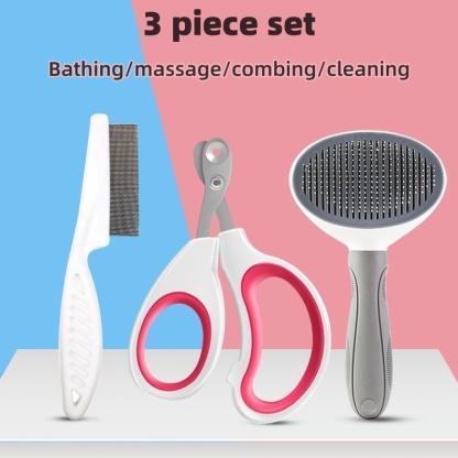 Cat/Dog Nail clipping tool bathing comb cat cake needle comb tool set