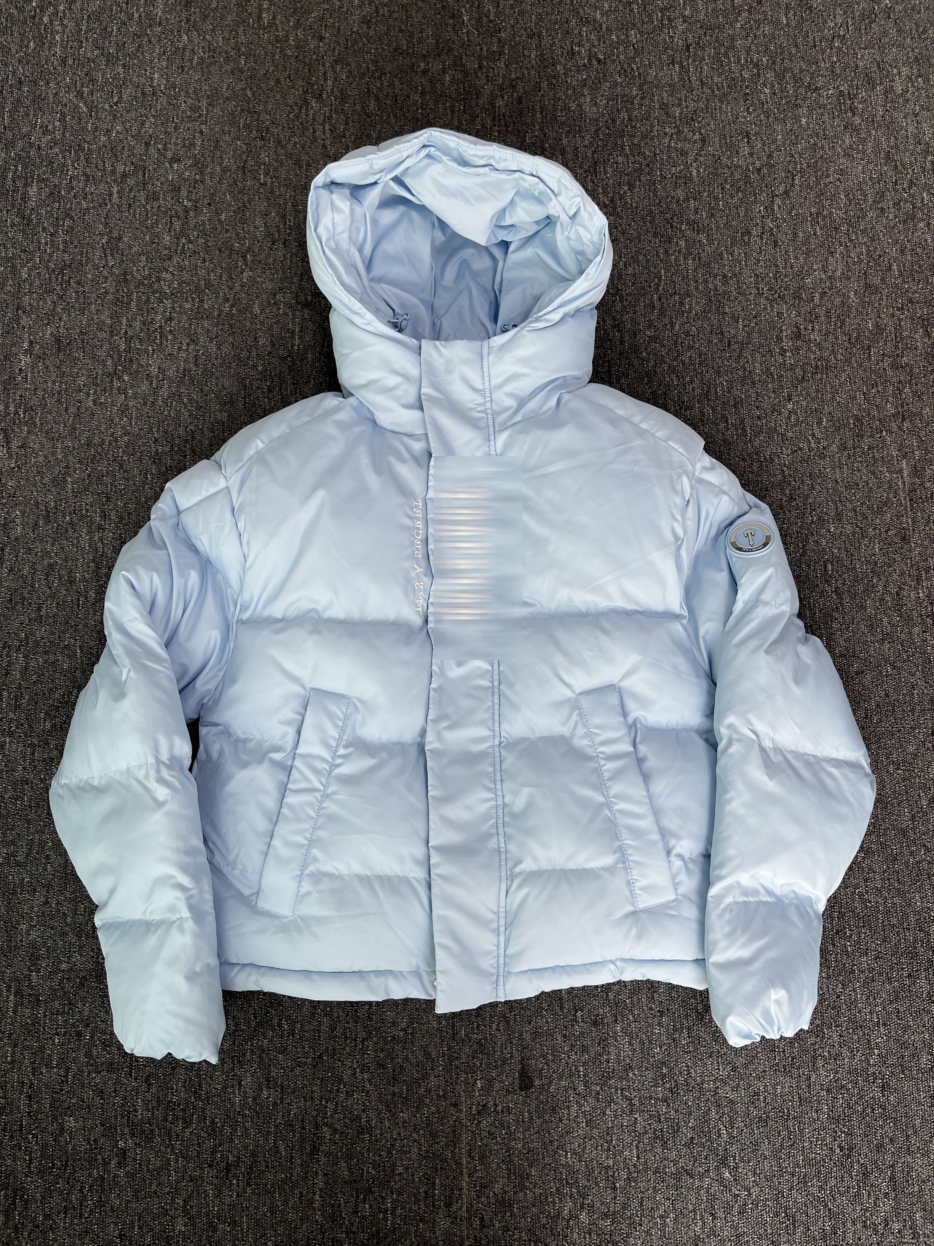 DECODED HOODED PUFFER 2.0 JACKET - ICE BLUE