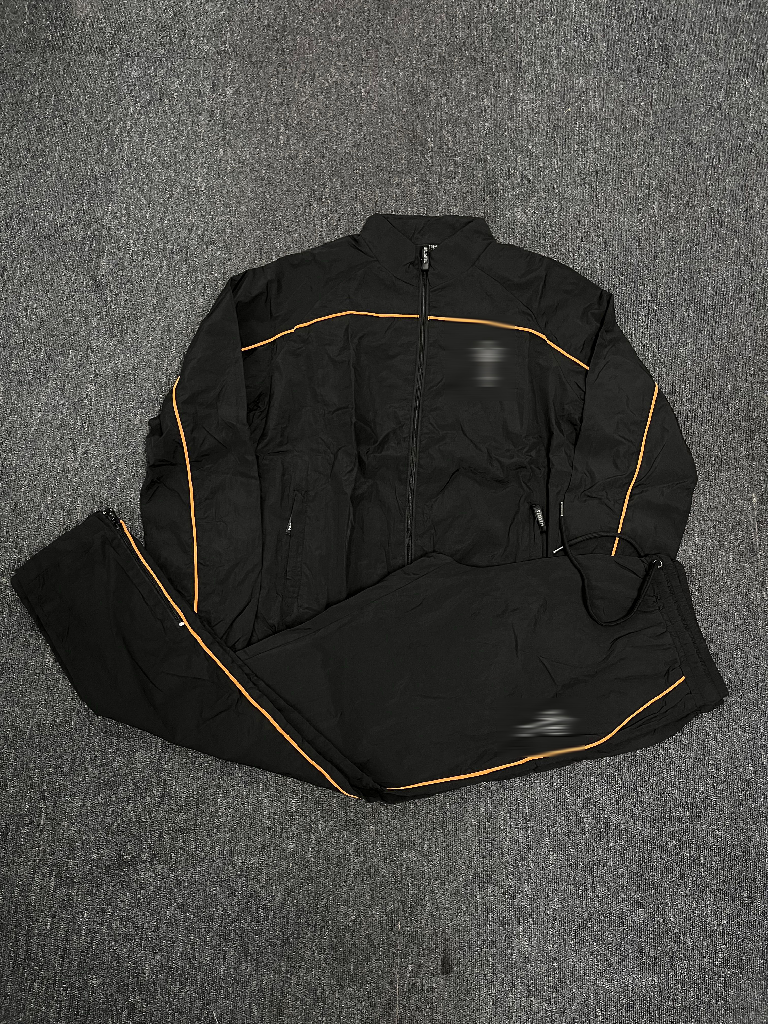 Arch Panel Shellsuit Black/Orange