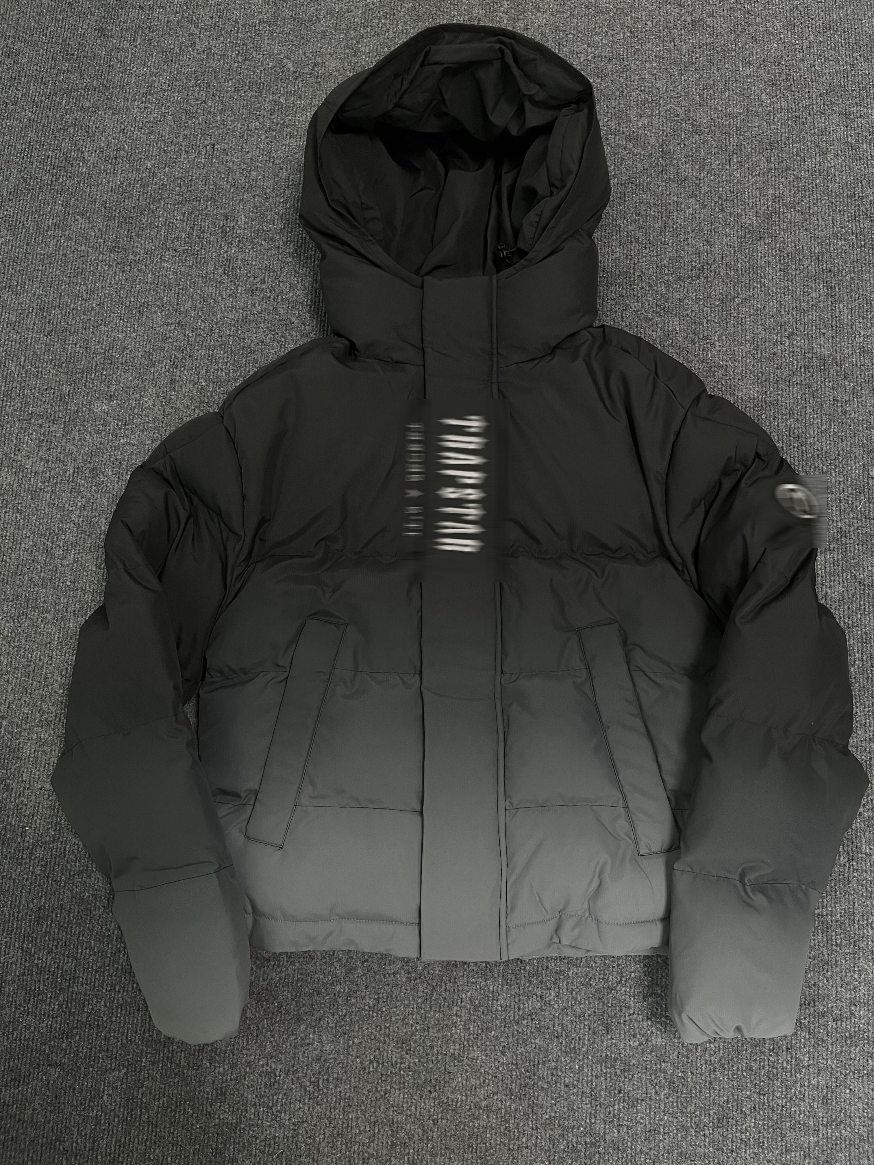 DECODED 2023 HOODED PUFFER-BLACK GRADIENT