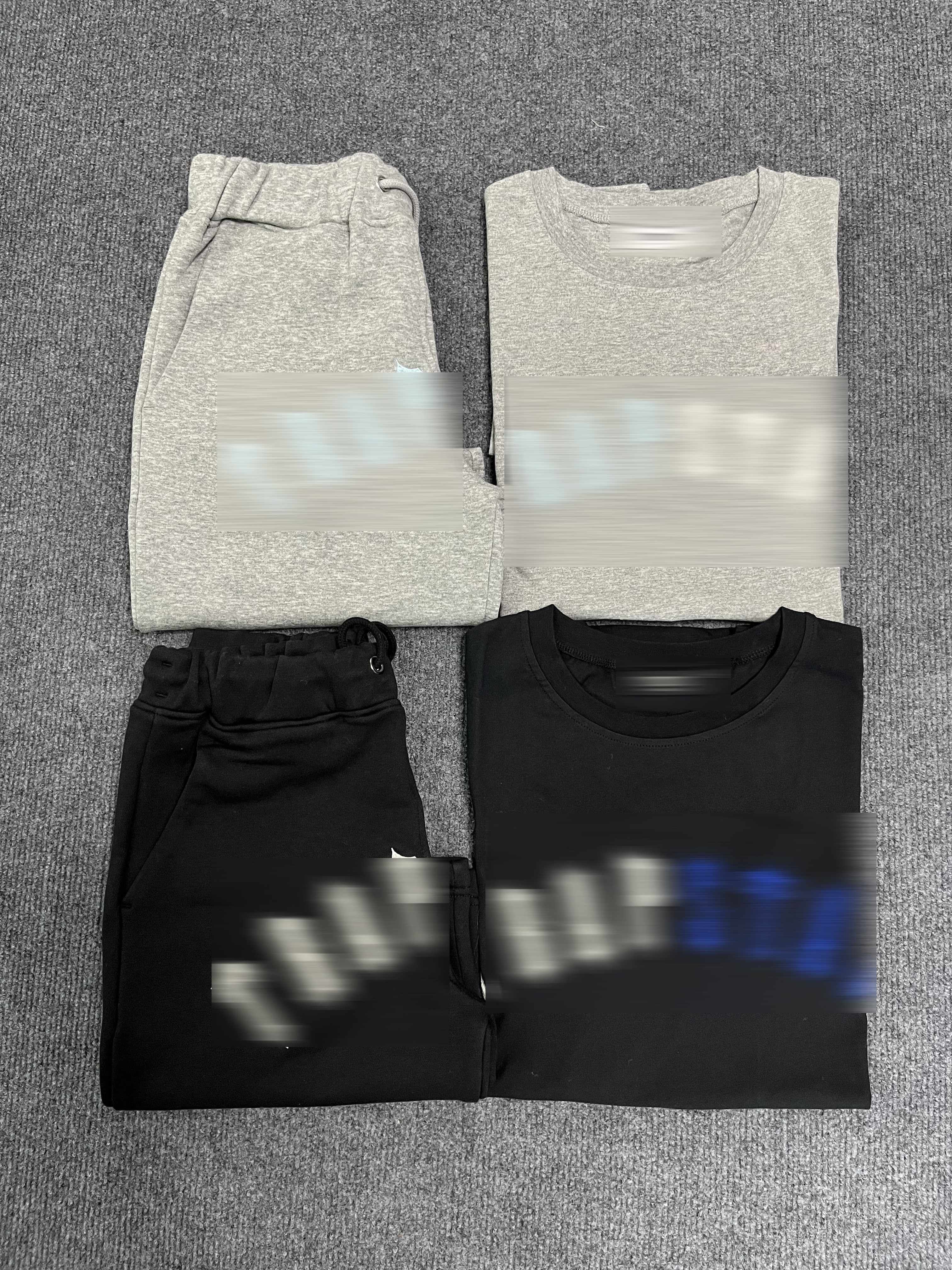 TRAPSTAR IRONGATE ARCH CHENILLE SHORT SET - BLACK ICE EDITION