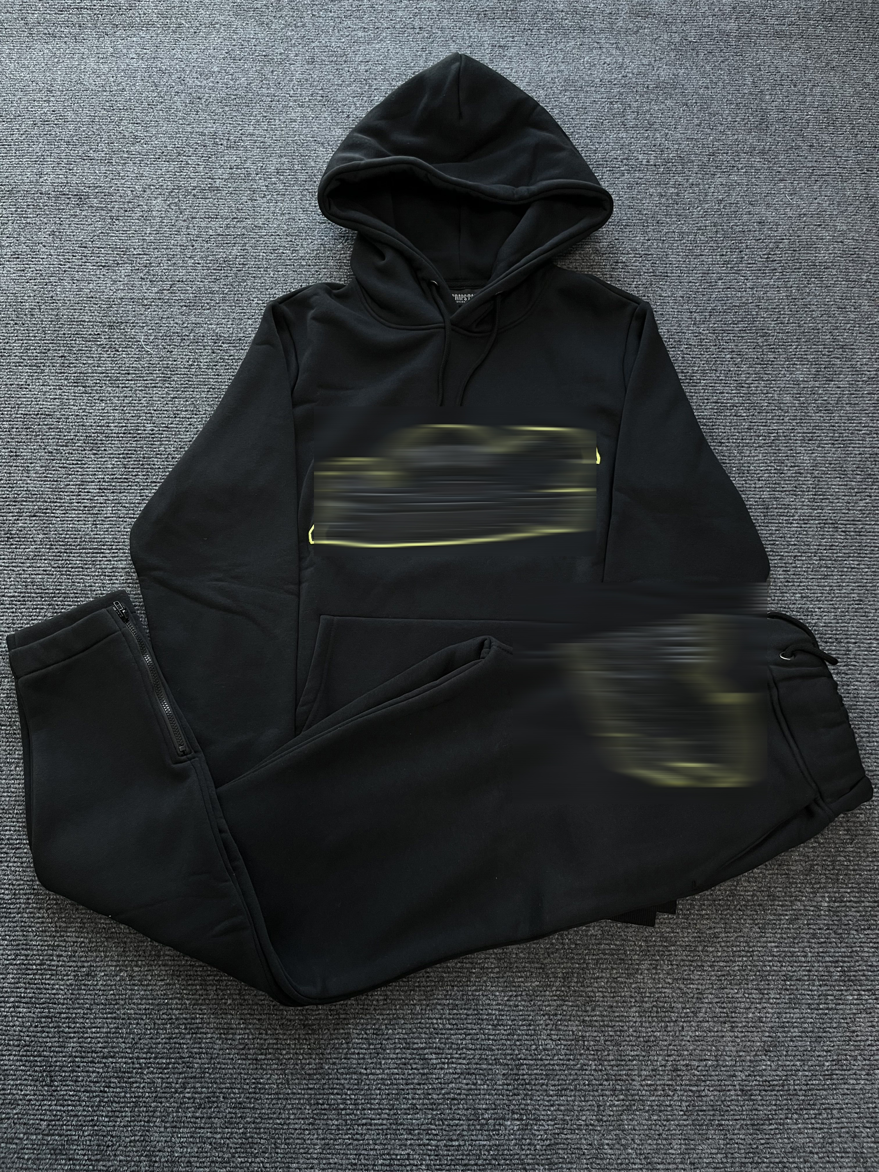SHOOTERS HOODED TRACKSUIT - BLACK/LIME