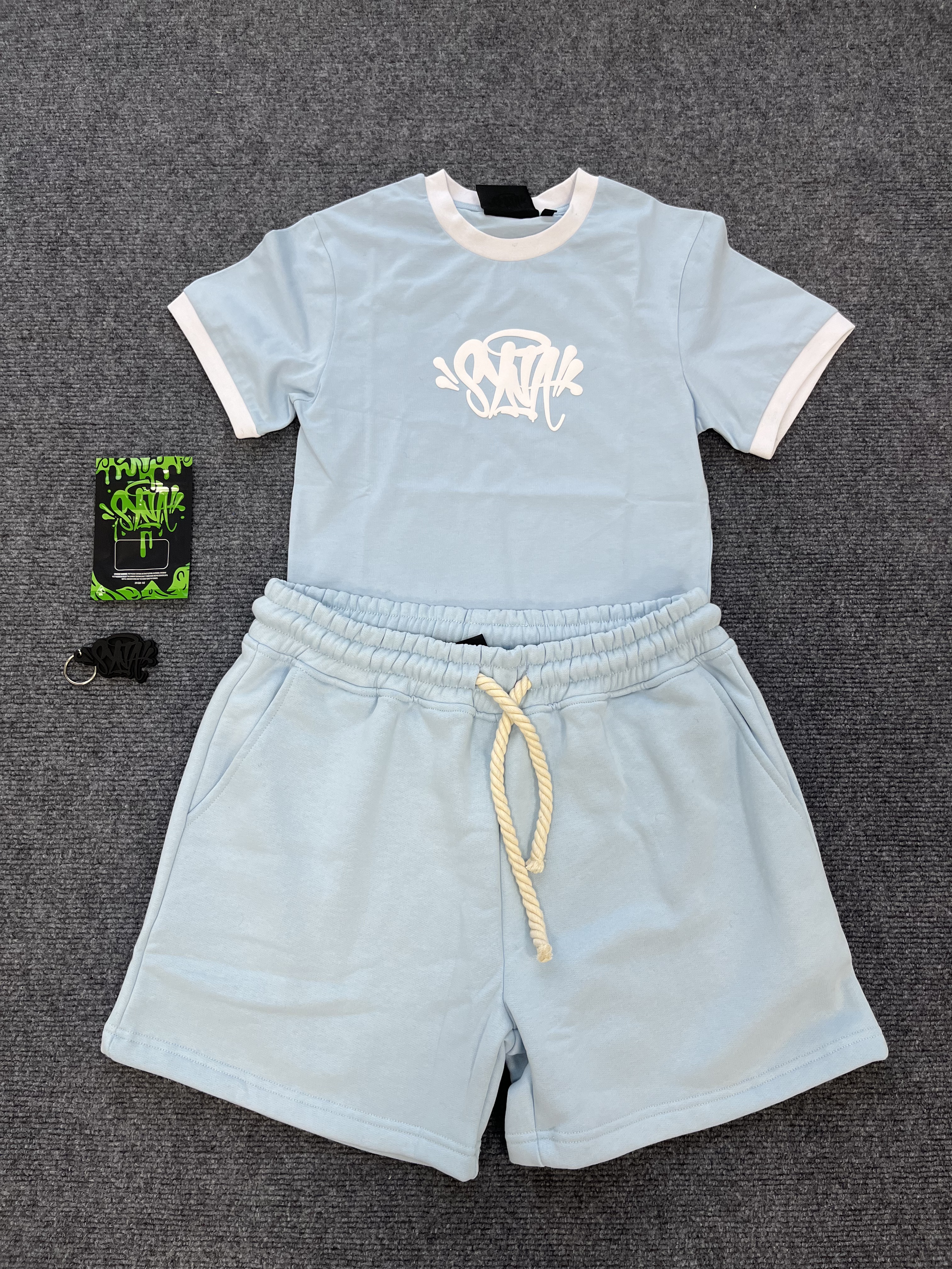 SYNA WOMEN T-SHIRT & SHORTS SET DARK BLUE