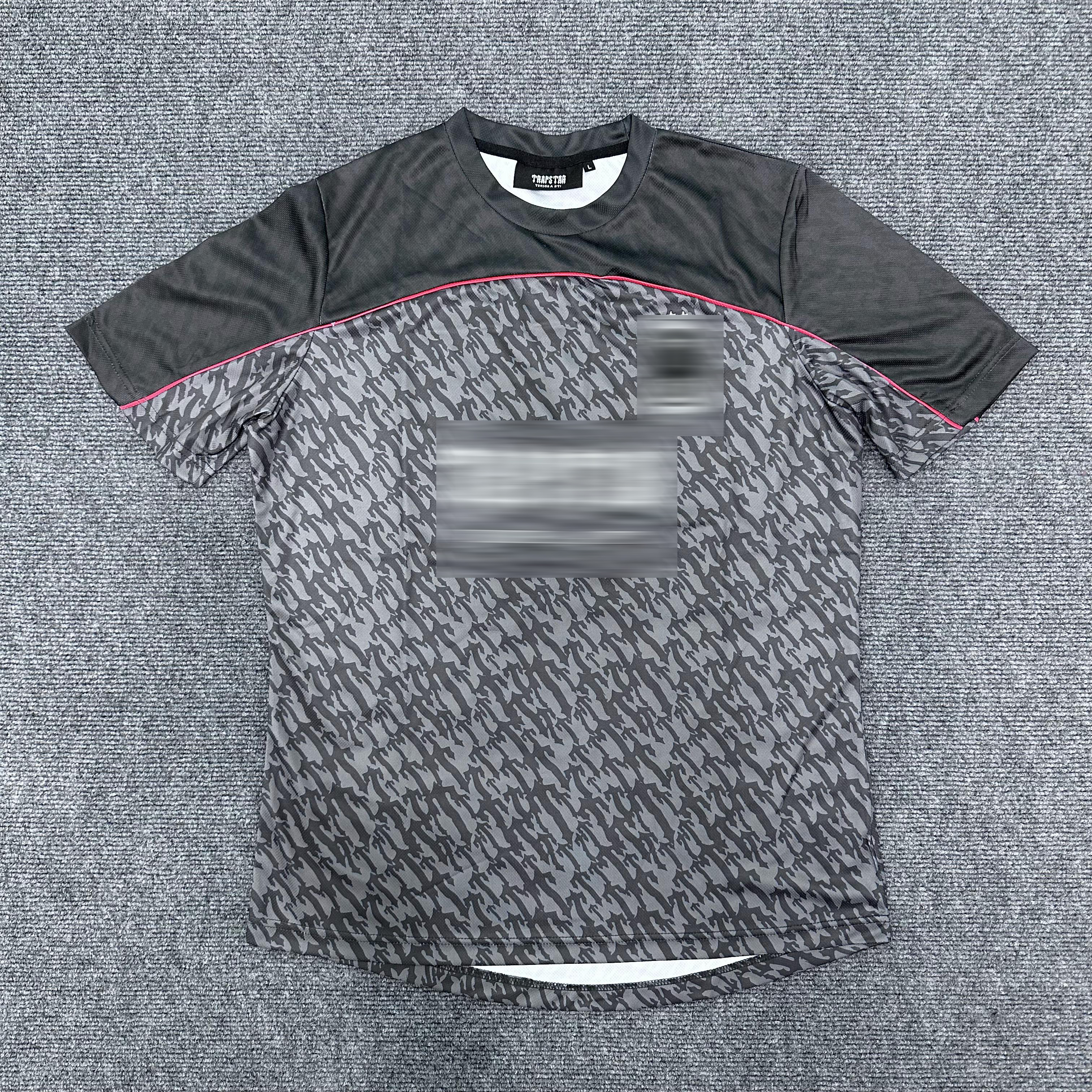 Trapstar T Football Jersey - Black/Red
