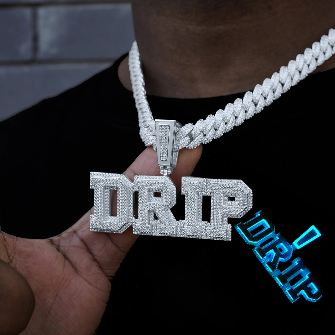 Custom Letters Two Layer Glow In The Dark Necklace