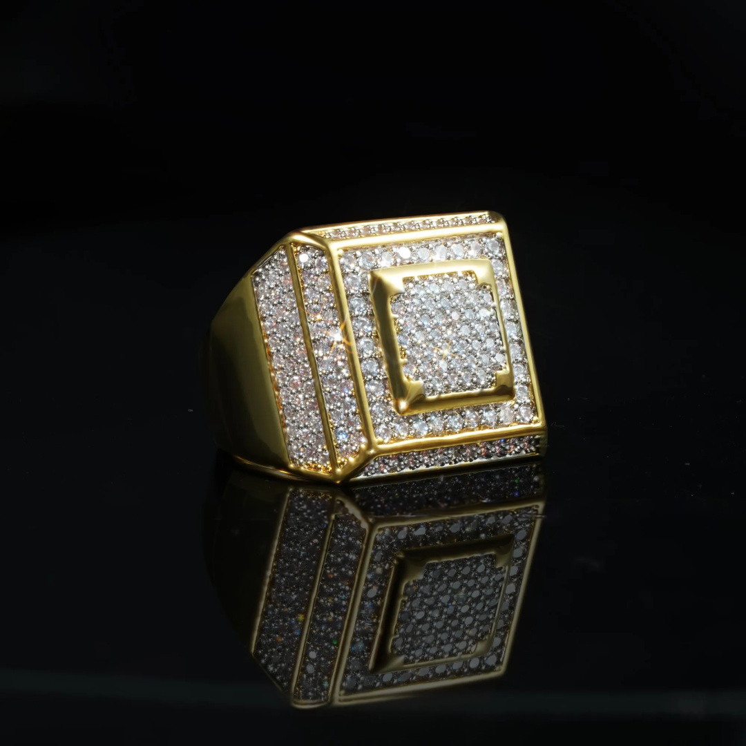 Official Limited Micro-inlay CZ  Square Ring
