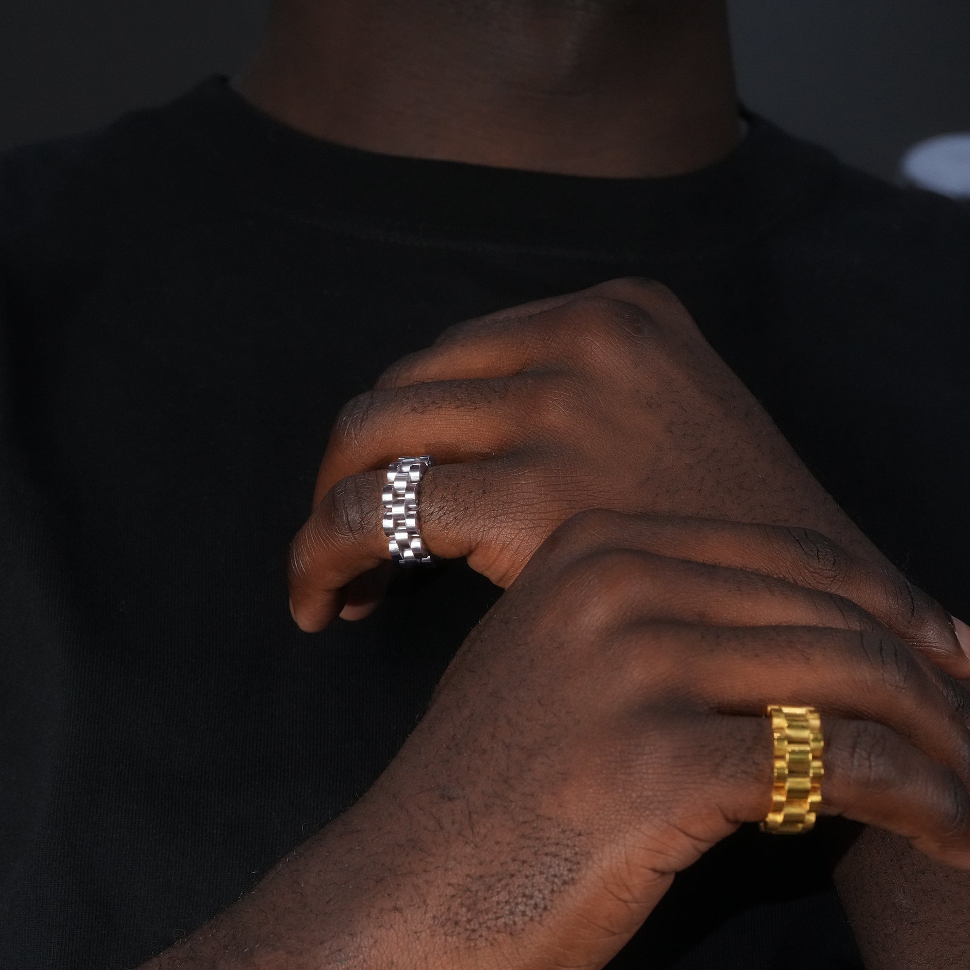 Official Limited Hip Hop Ring In 18K Yellow Gold-Plated