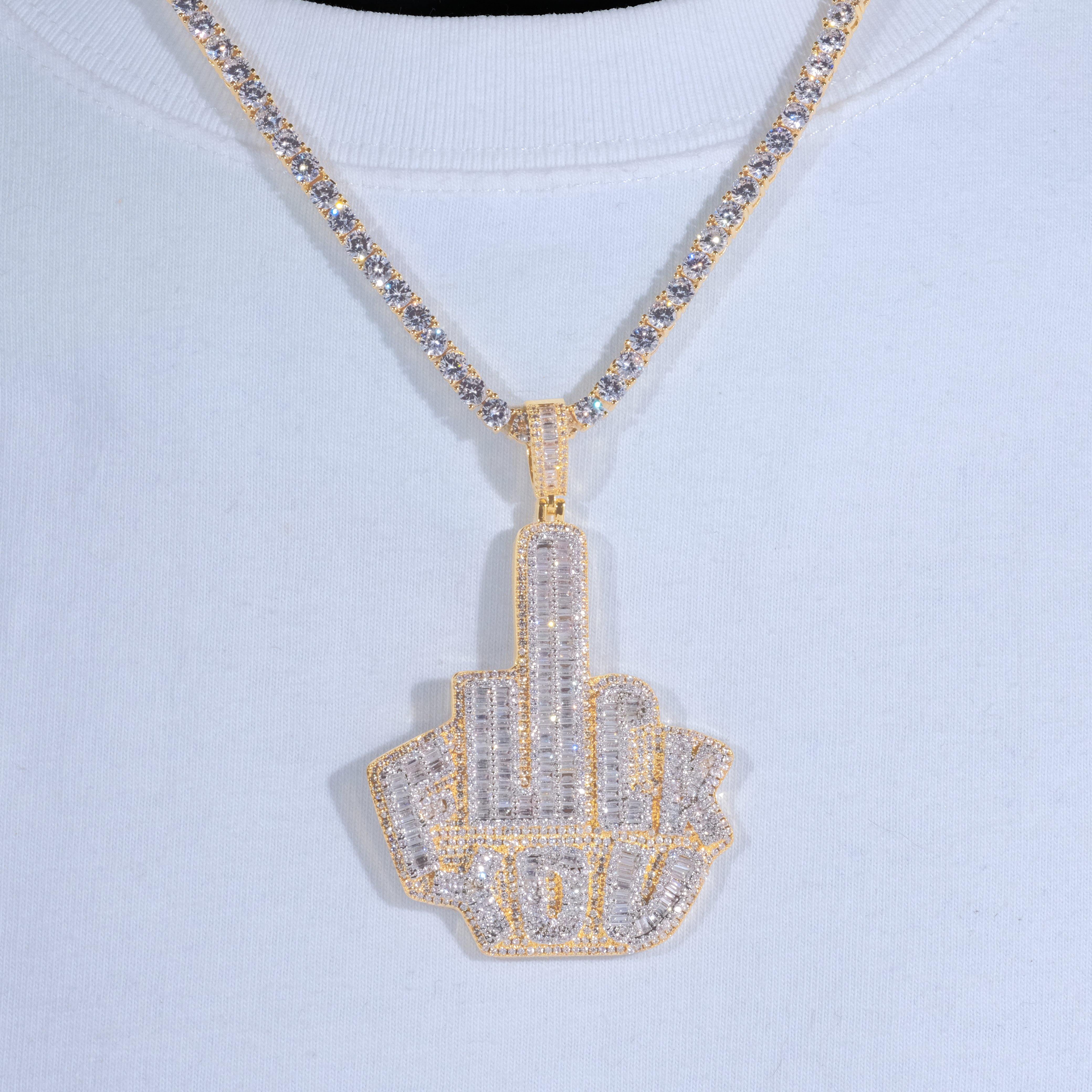Fxxk You Solid Icy Necklace
