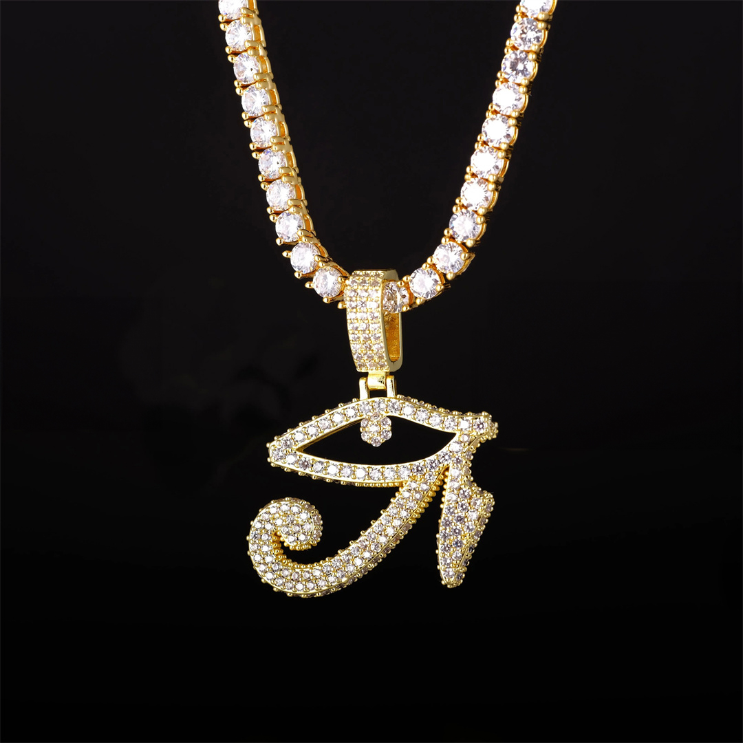 Iced Eye of Horus Necklace