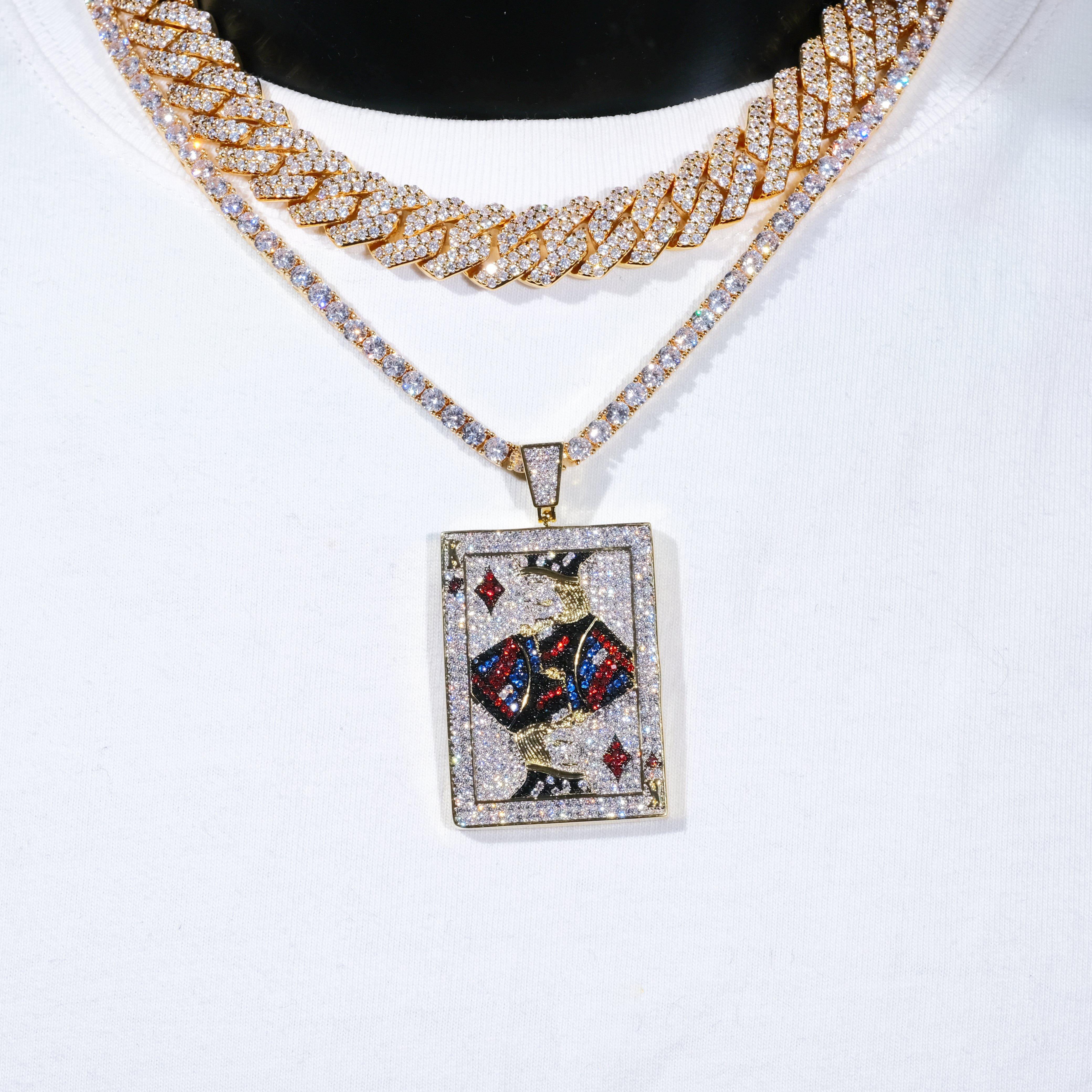 Poker King Iced Necklace