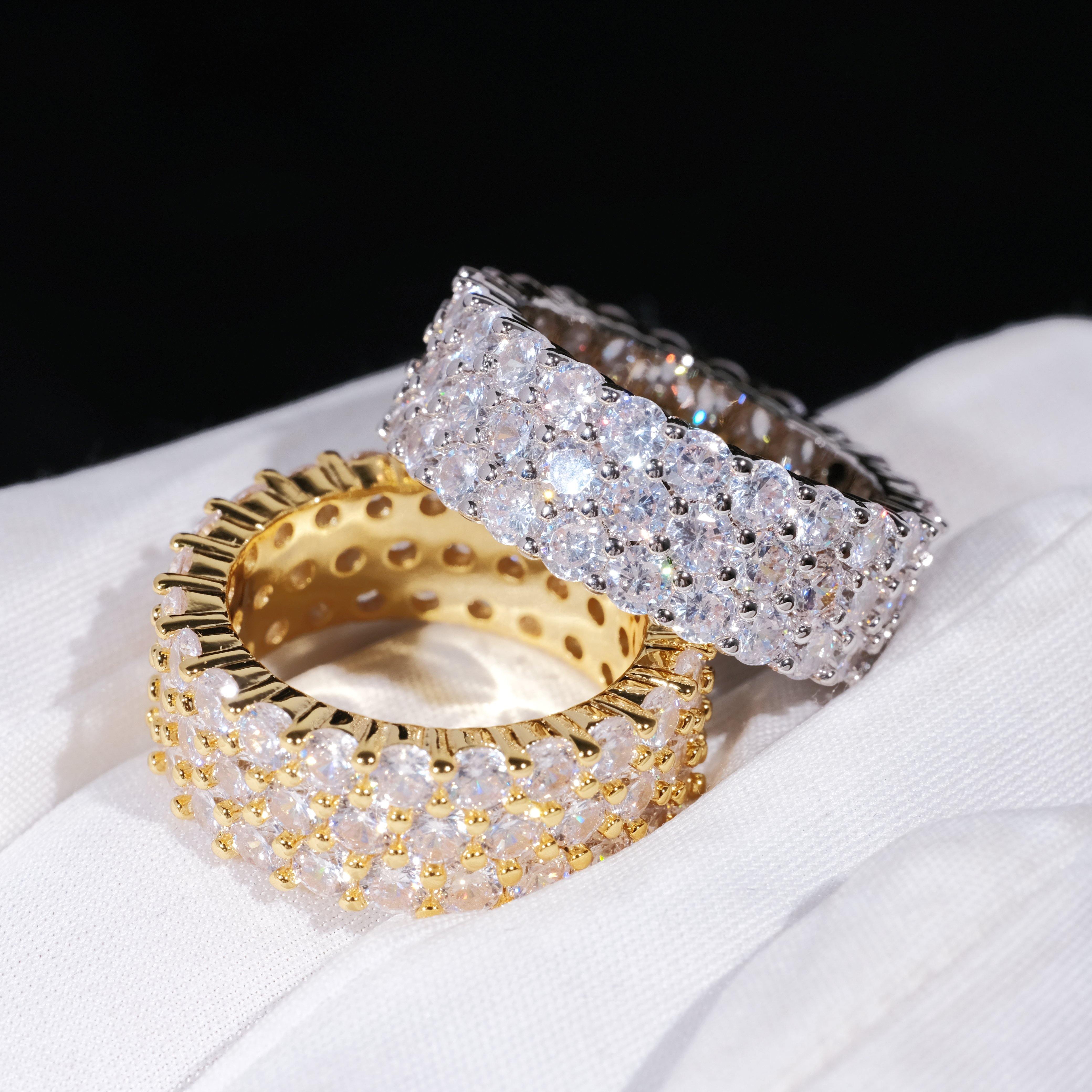 3 Row Eternity Ring