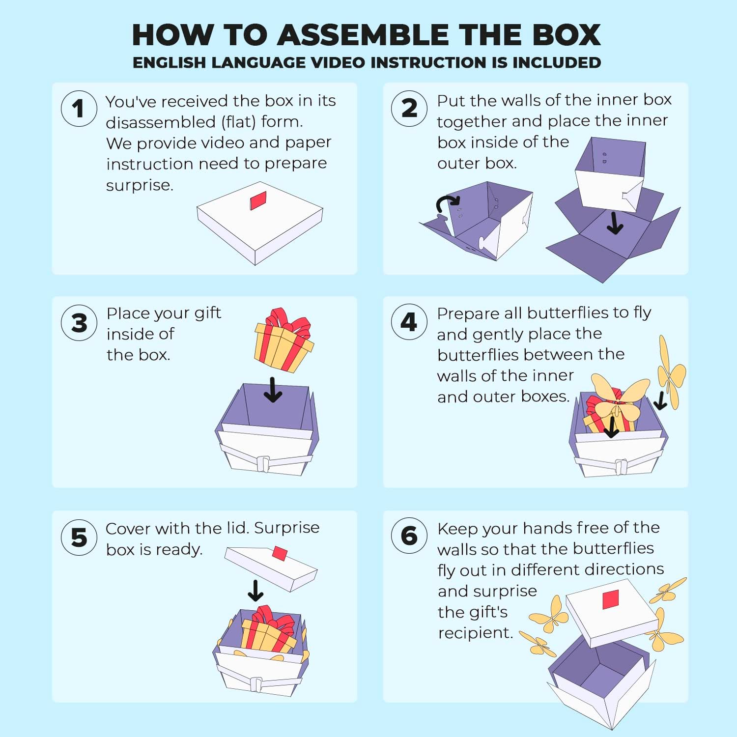 Flutter Pop Box: Butterfly Explosion Gift Box