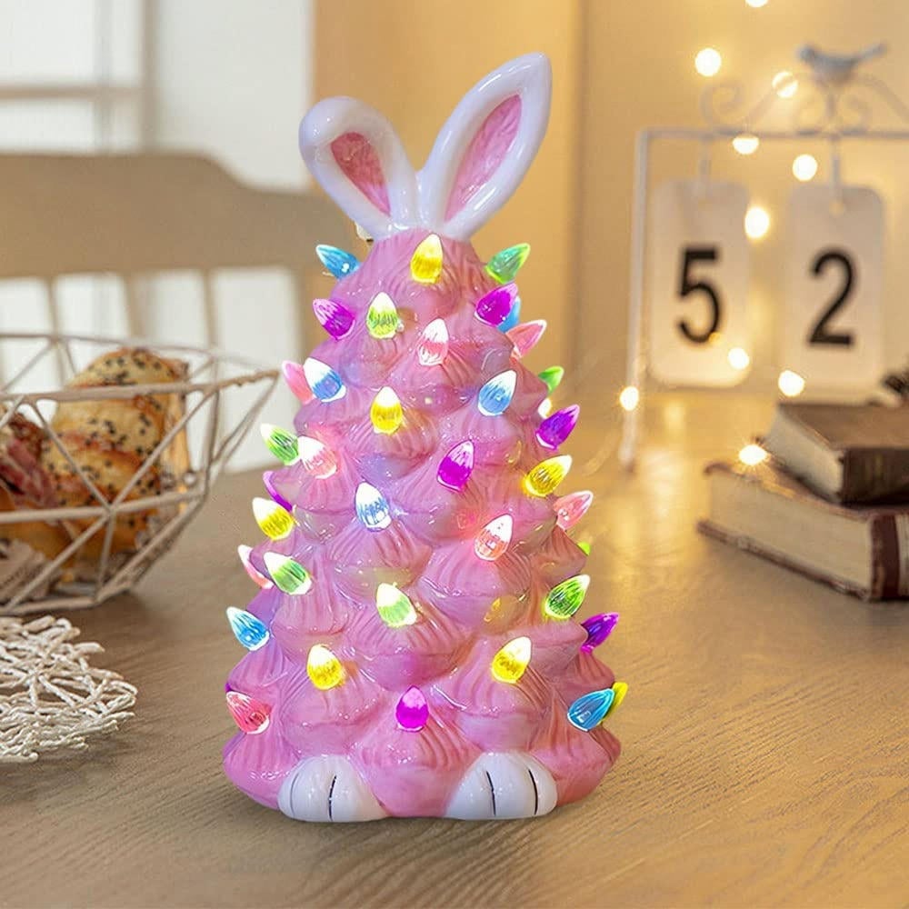 Petal Pink Christmas Bunny