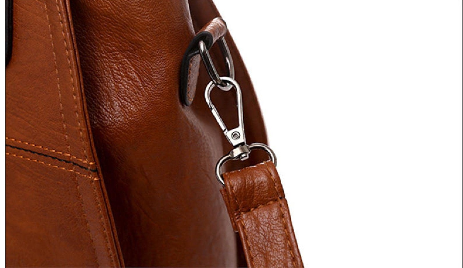 Studded Decor Shoulder Tote Bag