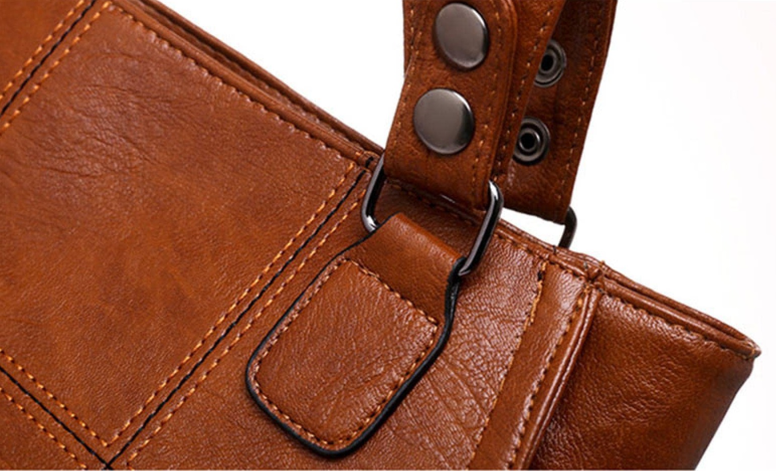 Studded Decor Shoulder Tote Bag