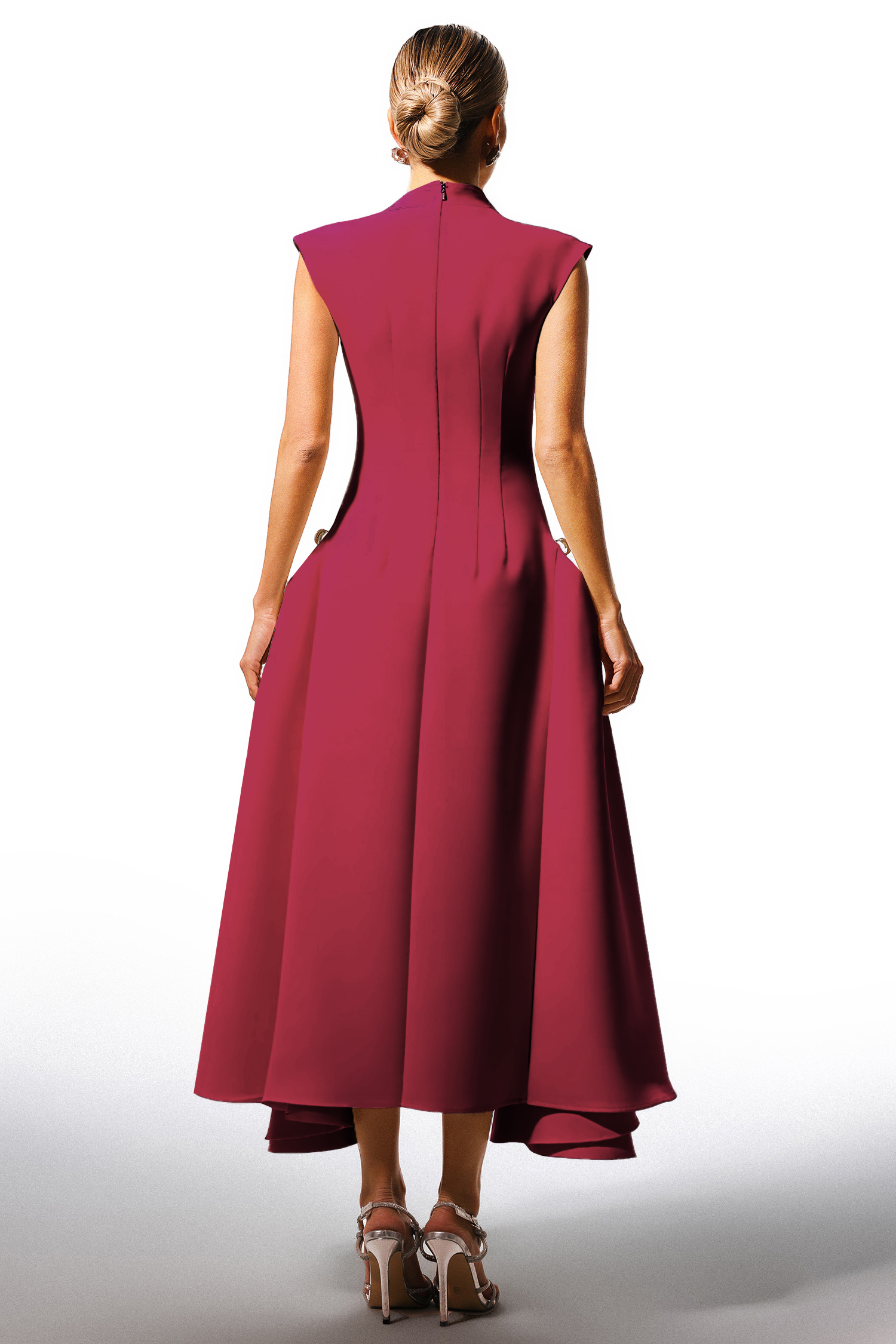 Paca Choker Sleeveless RosePink Maxi Dress