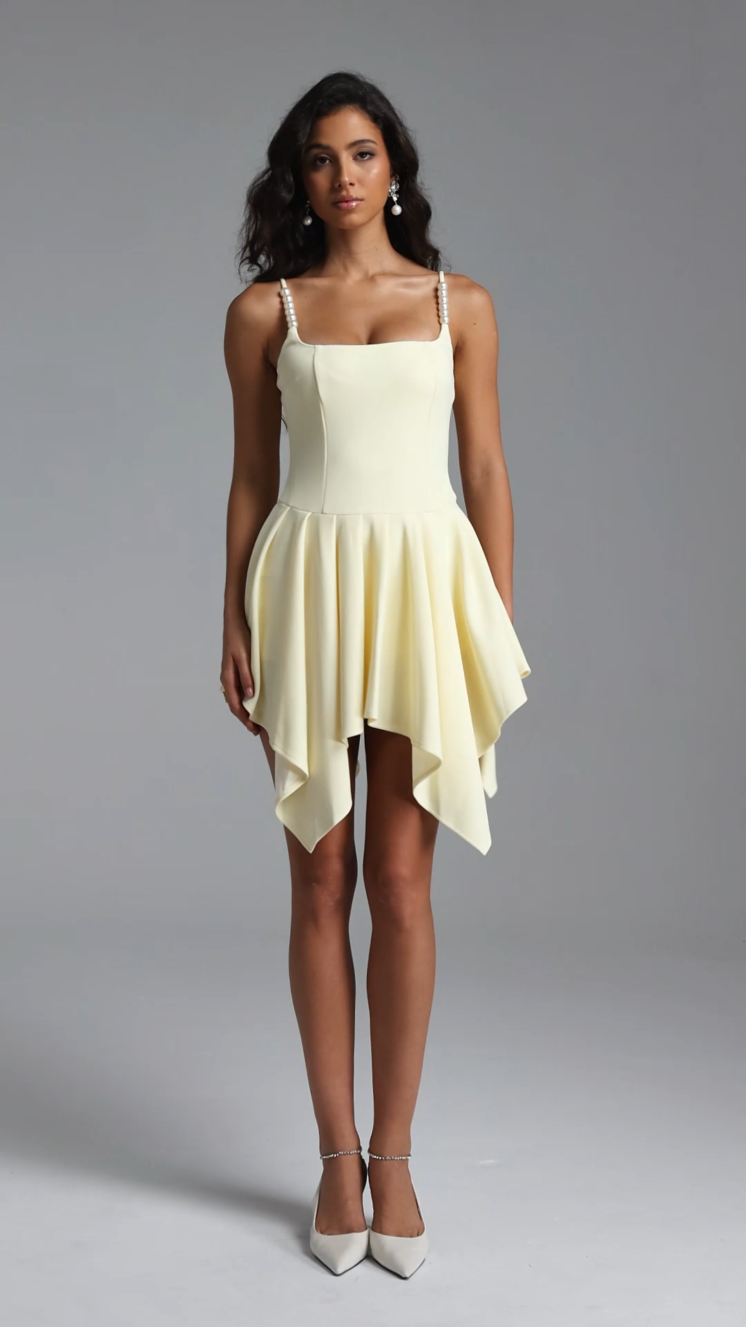 Rosie Elegant cinched Sleeveless Woven Mini Dress