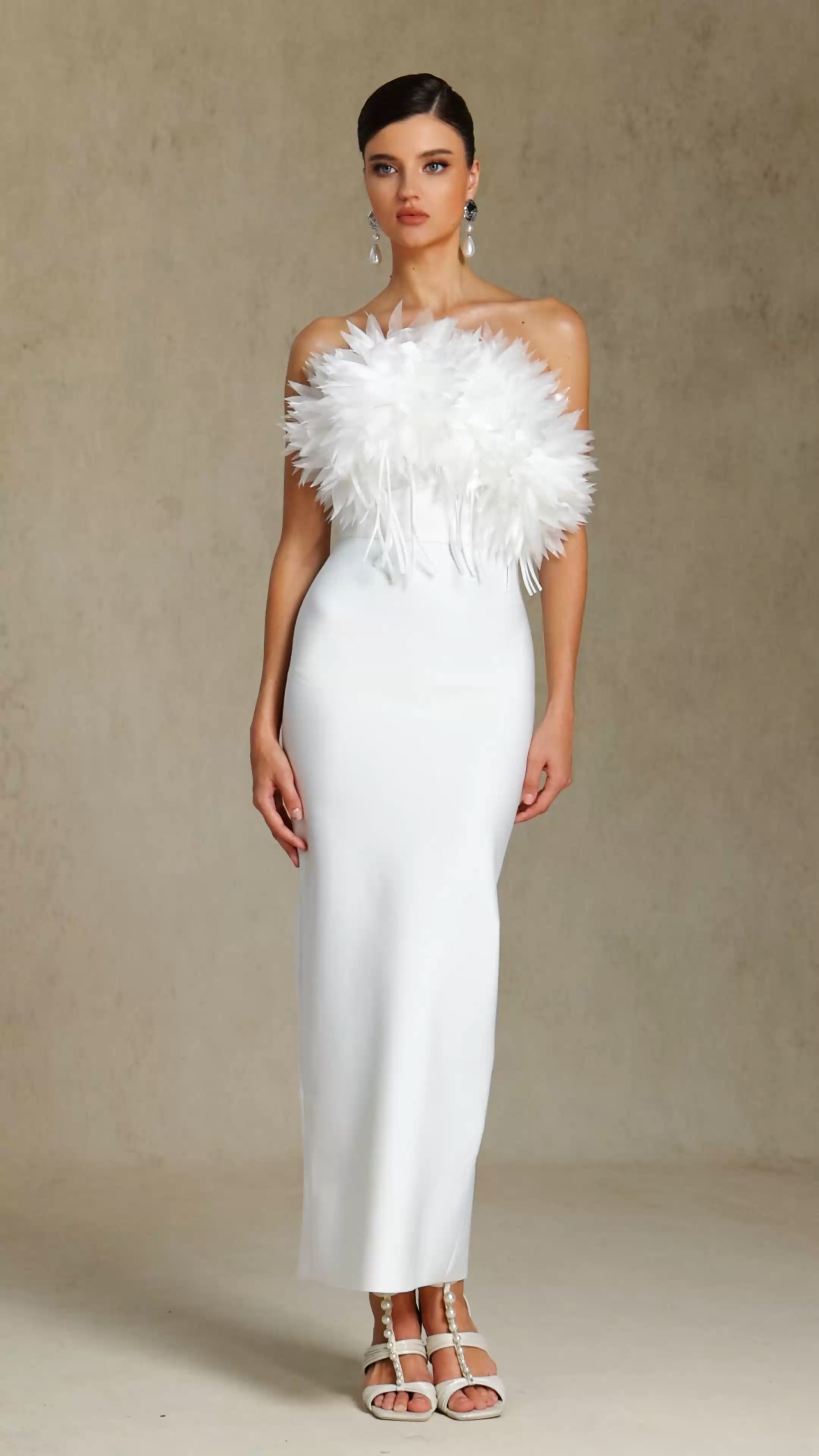 Rafik Sleeveless Flowers Tassels Bandage Maxi Dress