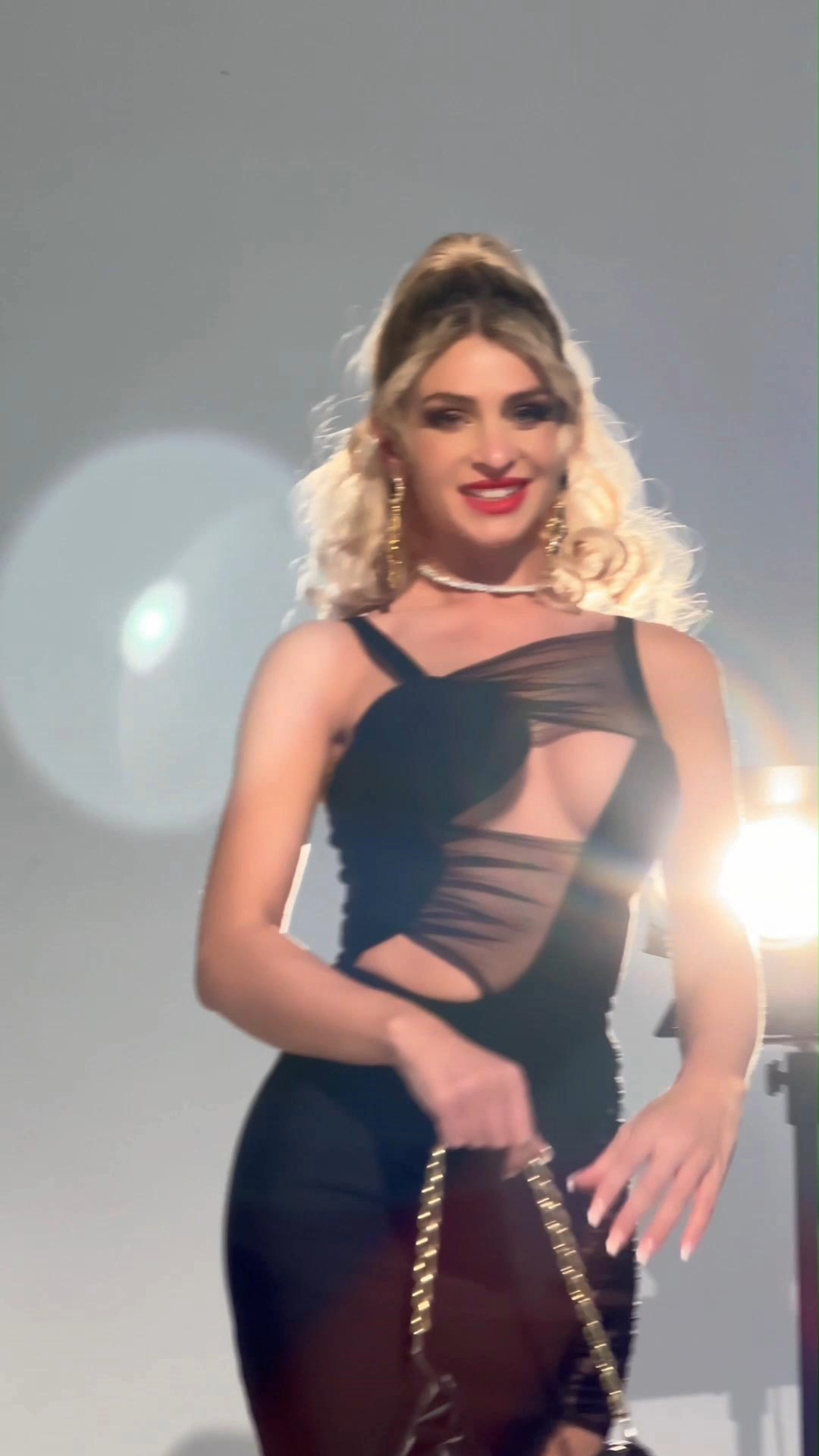 Gricely Mesh Maxi Bandage Dress