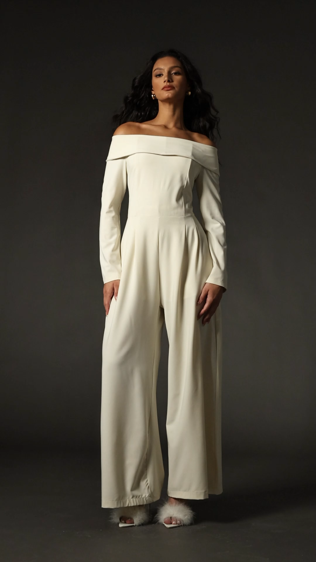 Lucifa One Shoulder Long Sleeves Jumpsuit