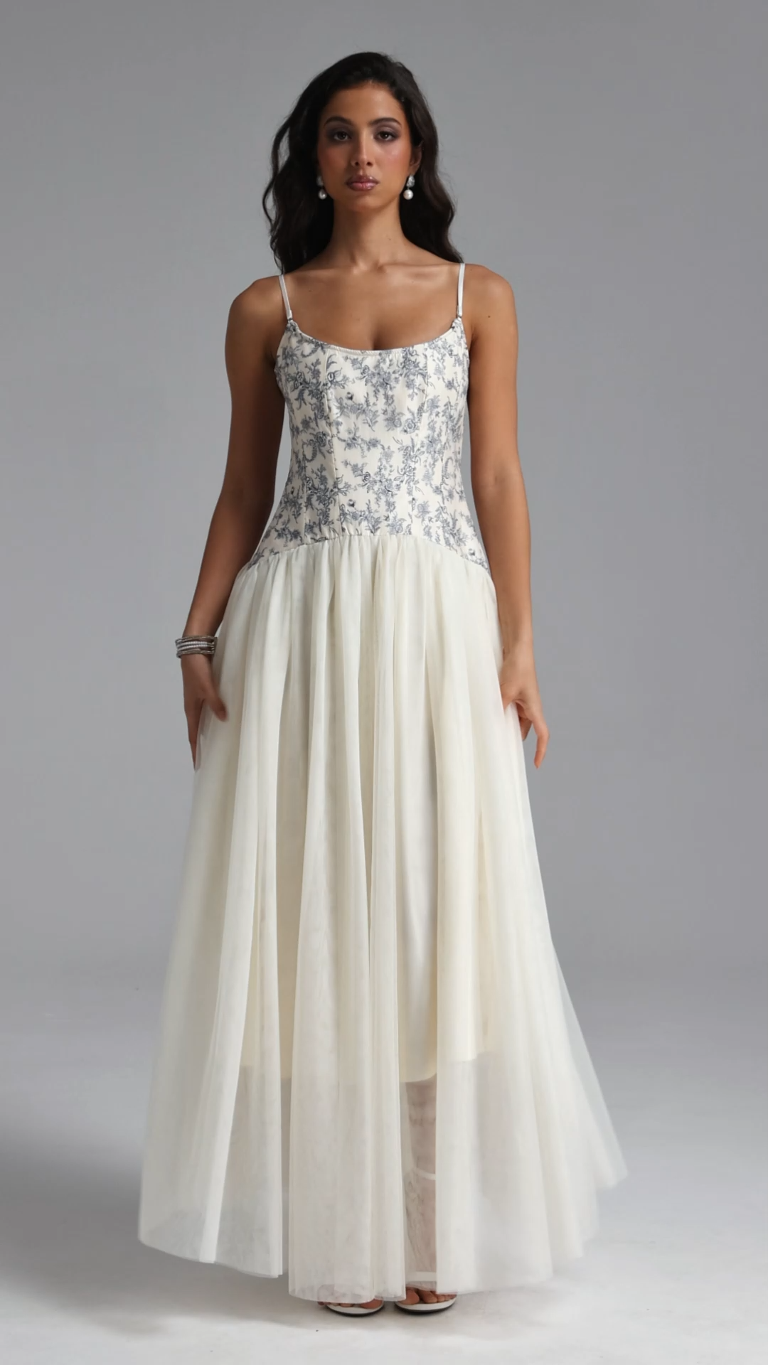 Sheath Elegant Contour Floral Print Maxi Dress