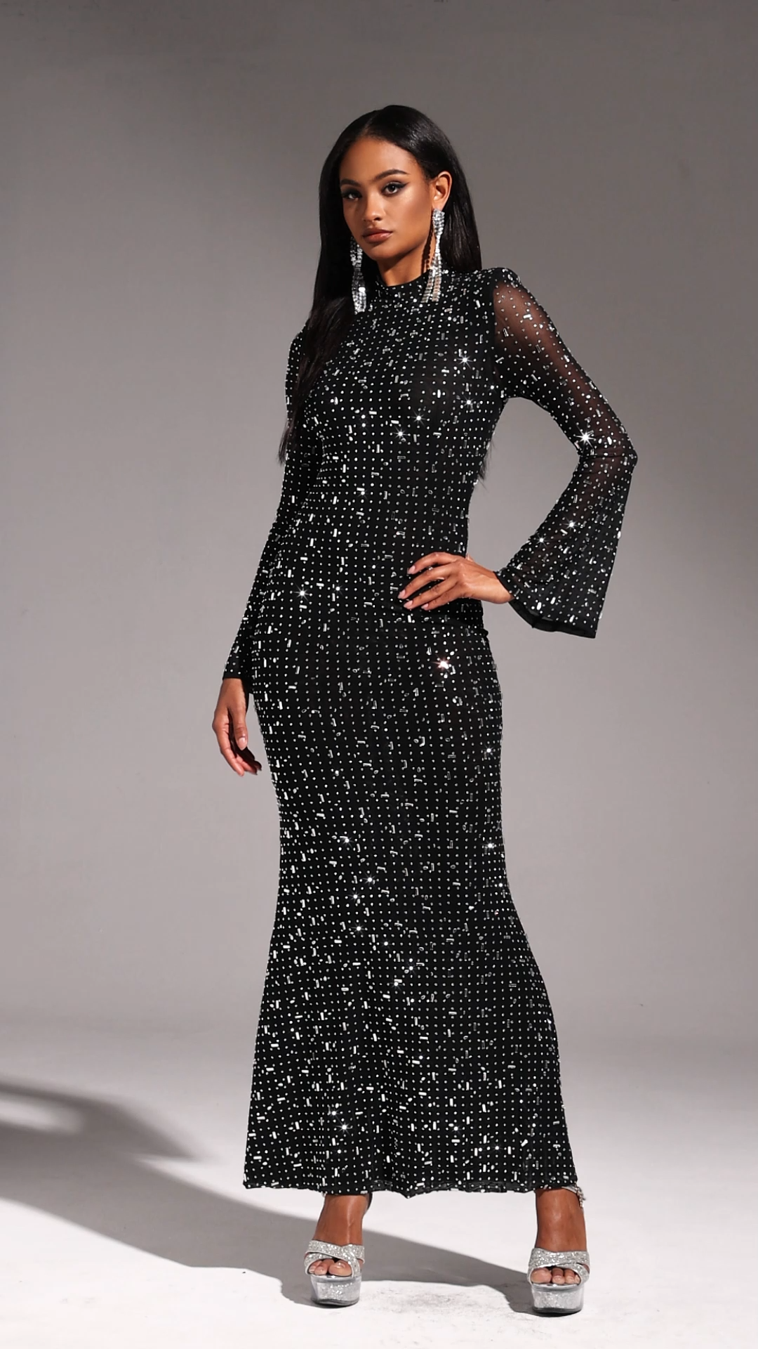 ワンピース Mercy Sleeveless Bow Bandage Maxi Dress – Bellabarnett