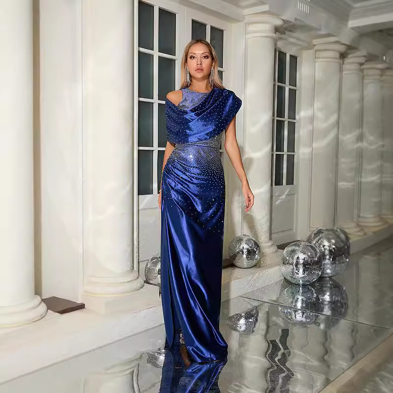 Millipin Sleeveless Diamond Sequin Maxi Dress