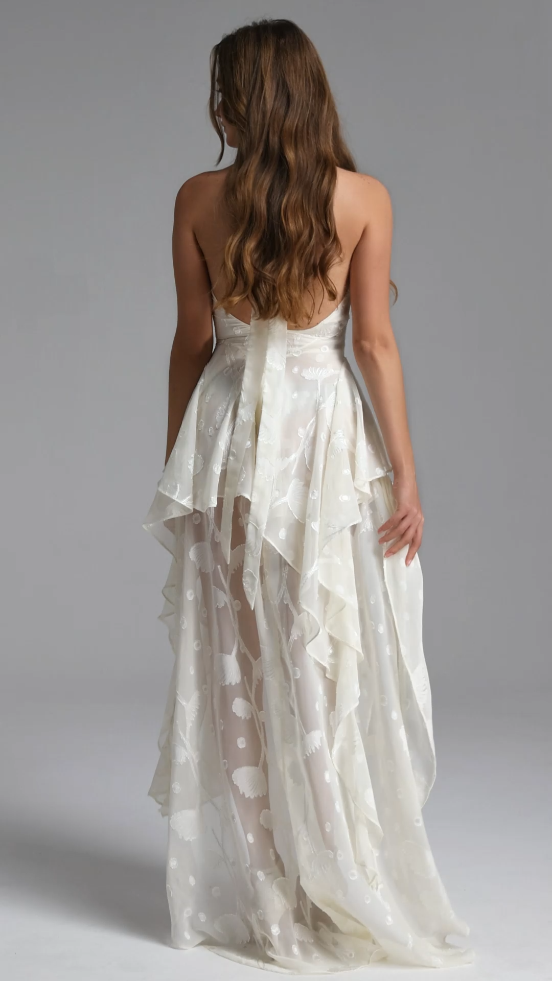 Vali Resort Flowy Sleeveless Ruffle Woven Maxi Dress