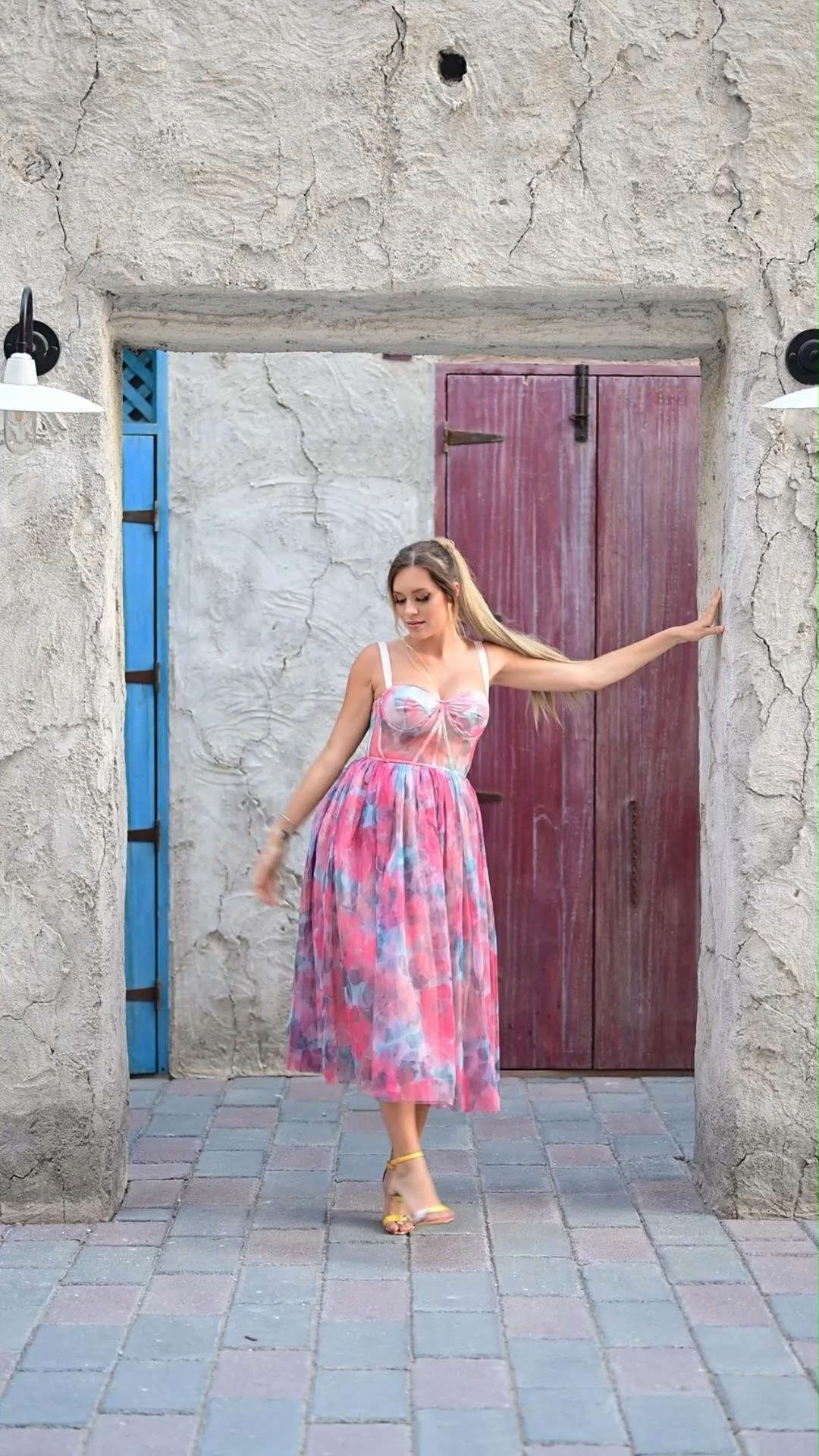 Sareza Floral Midi Dress