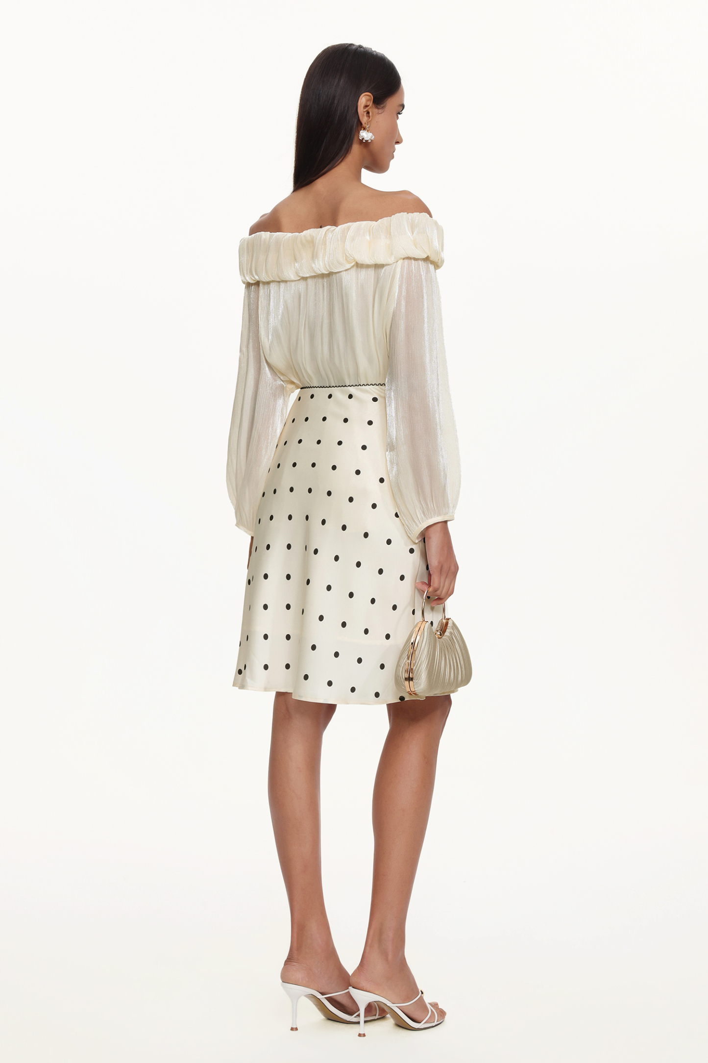 Uana Elegant Flowy Woven Top And Skirt Set