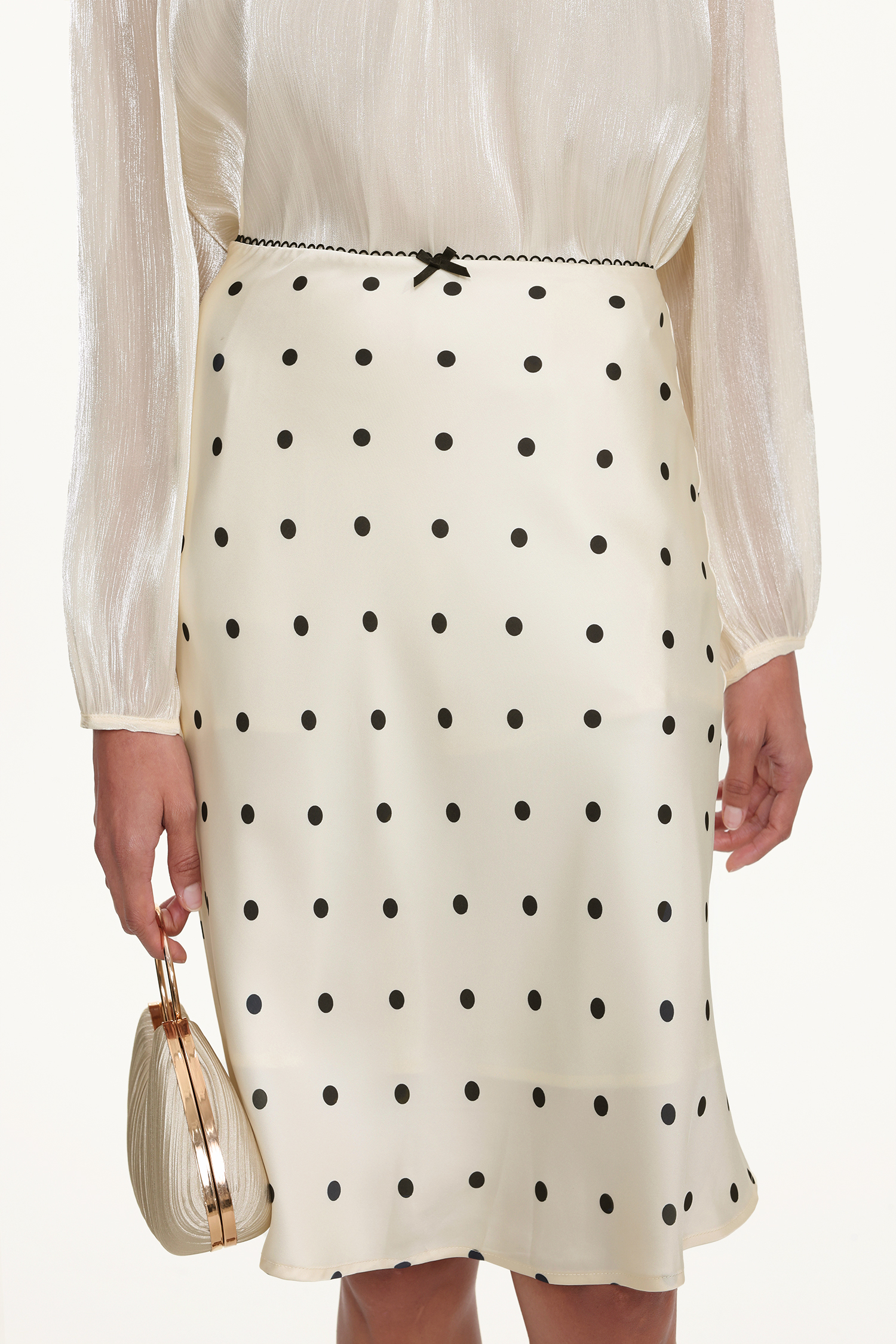 Uana Elegant Flowy Woven Top And Skirt Set