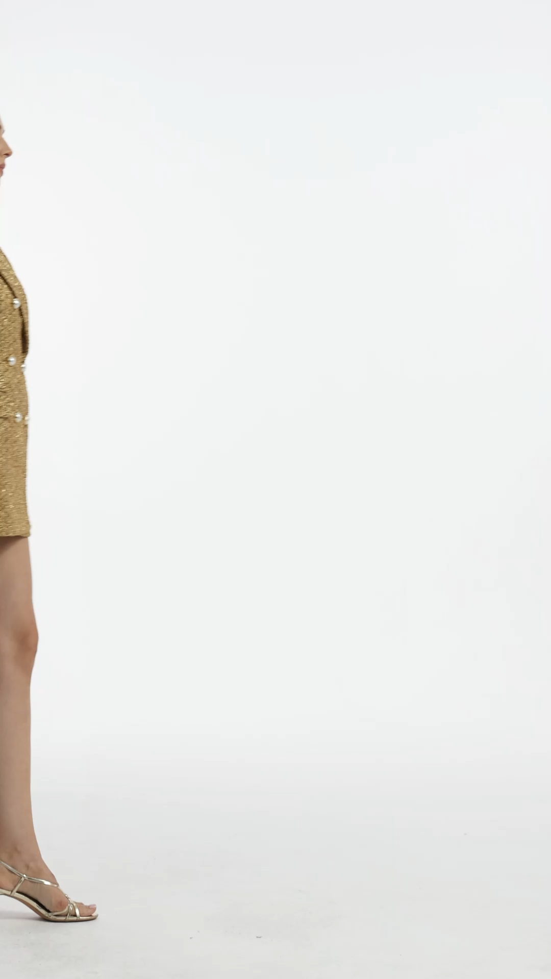 Tereza Glamorous Tailored Long Sleeve Tweed Blazer Dress