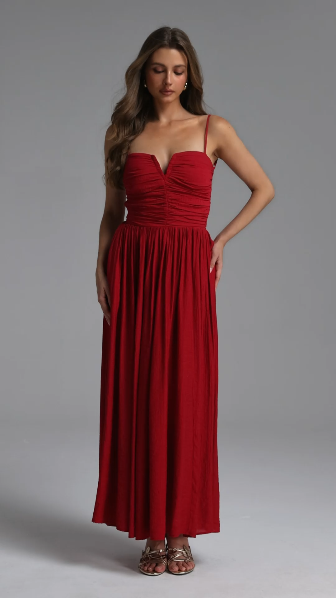 Ziriy Resort Flowy Sleeveless Woven Maxi Dress