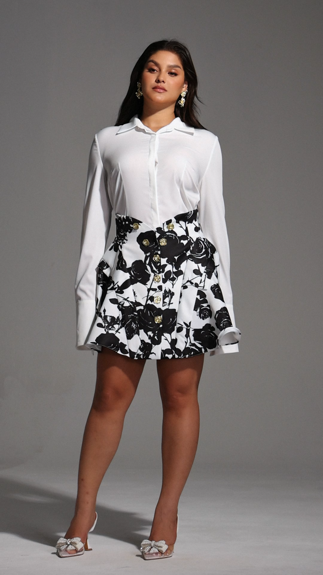 Uana Printing Mini Dress