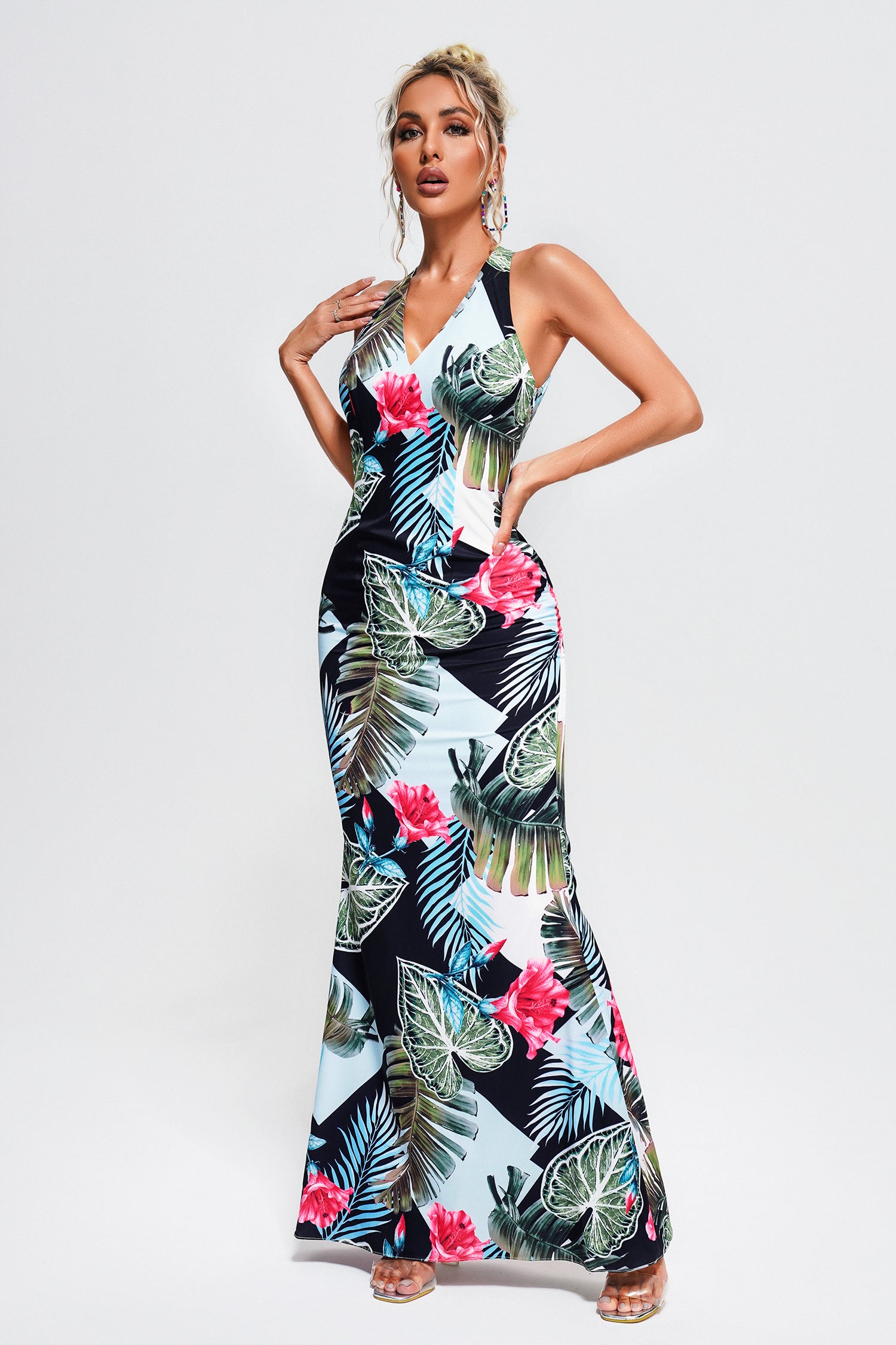 Loretta Printed Maxi Dress