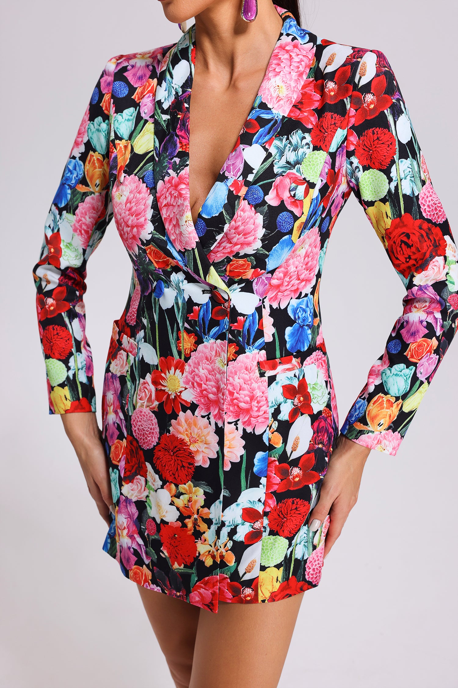 Lesley Floral Printed Blazer Dress