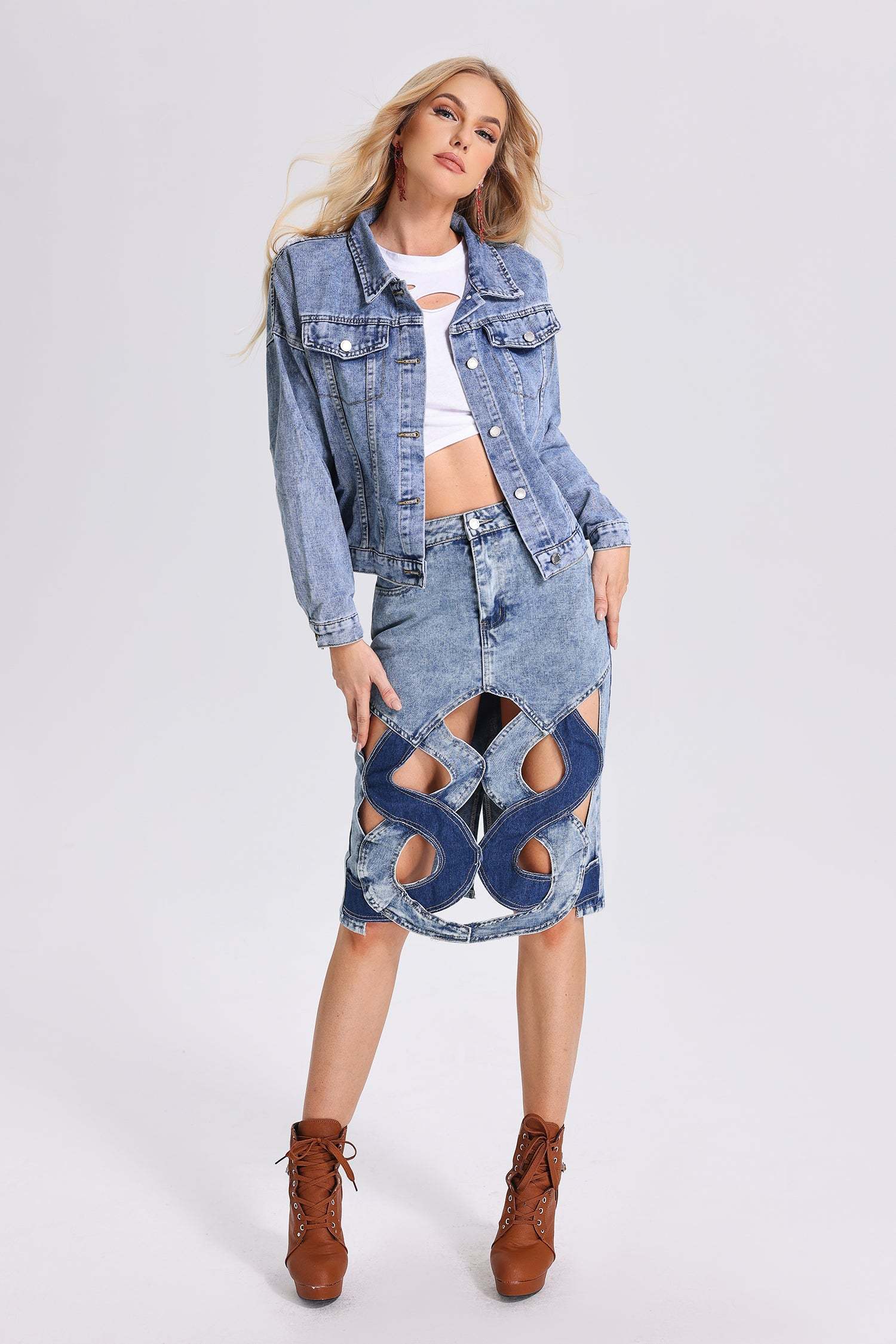 Ferean Illusion Cutout Skirt