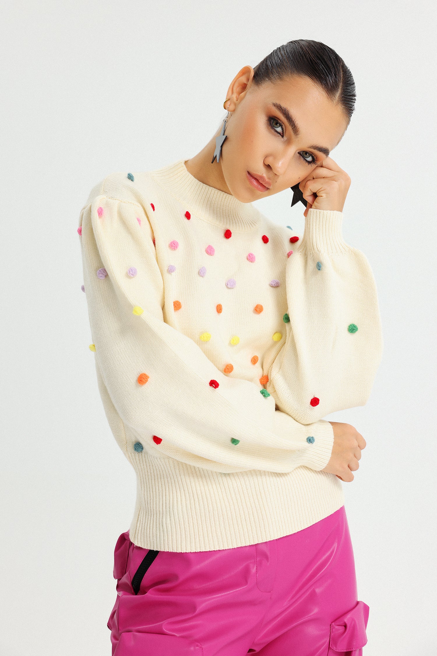 Shannon Mock-Neck Sweater