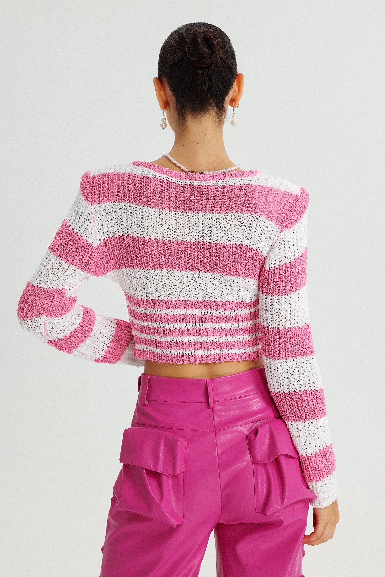 Terela Stripe Short Sweater