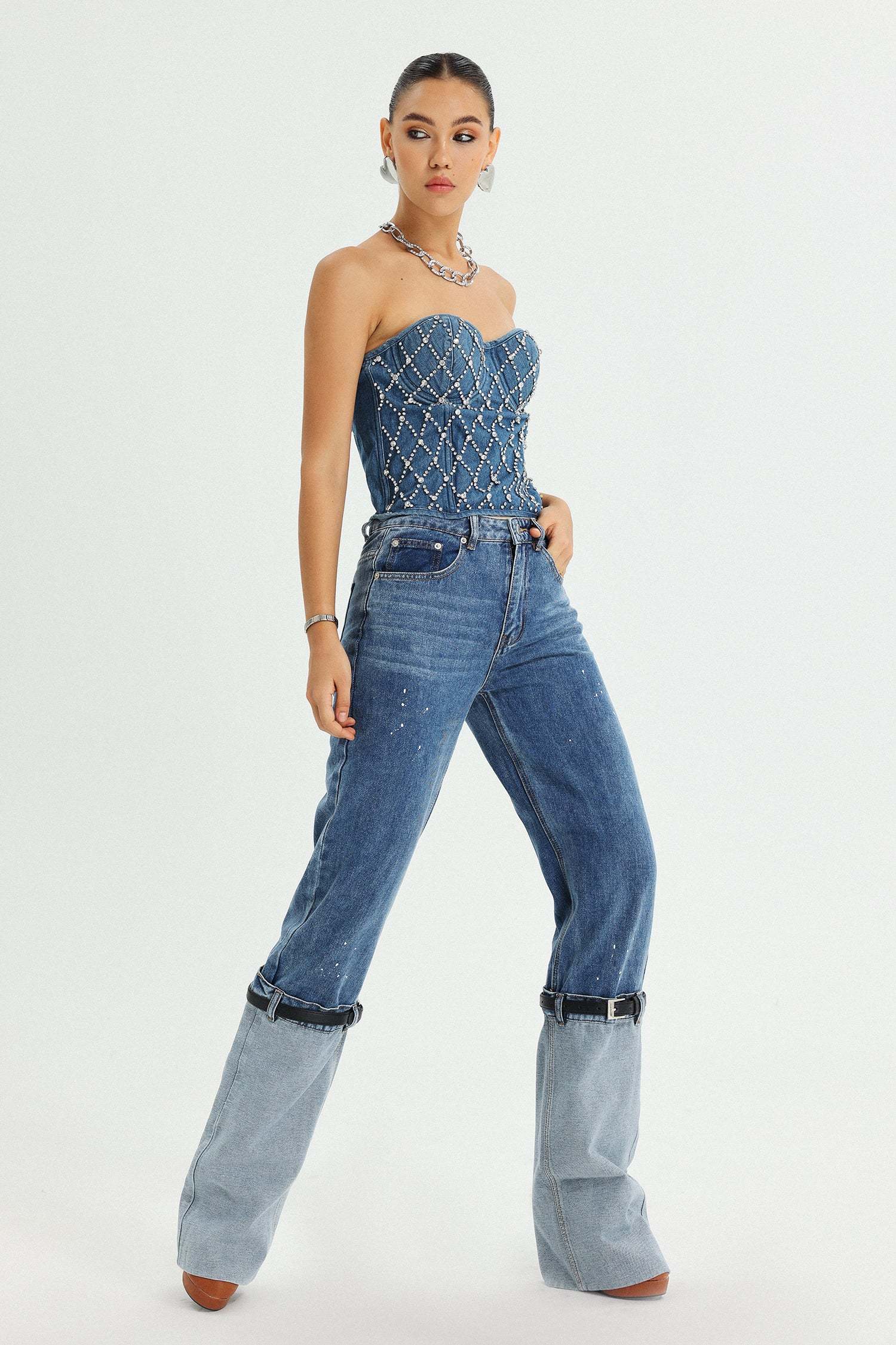 Vickee Patchwork Jeans