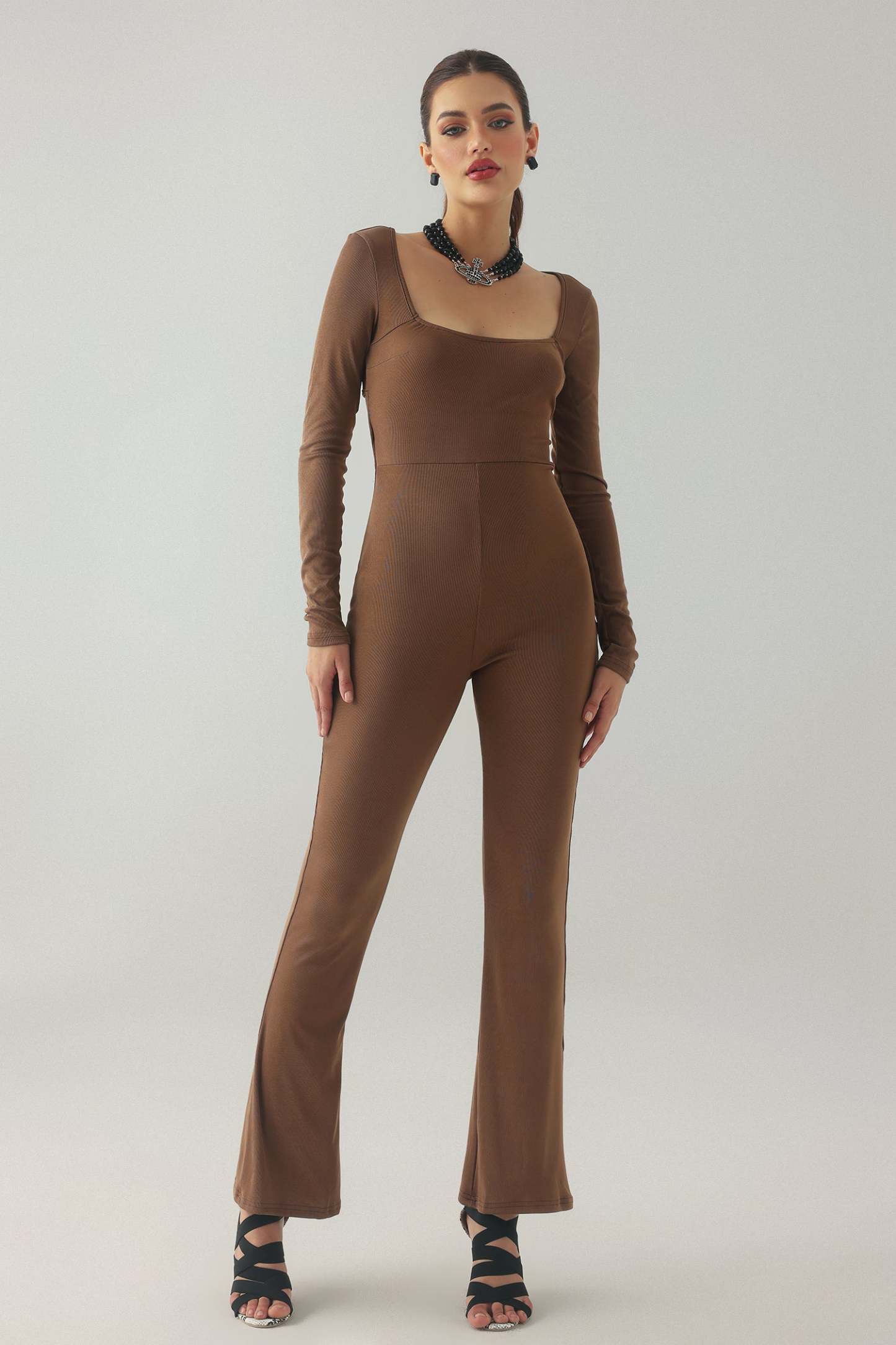 Verde Square-Cut Collar Jumpsuit