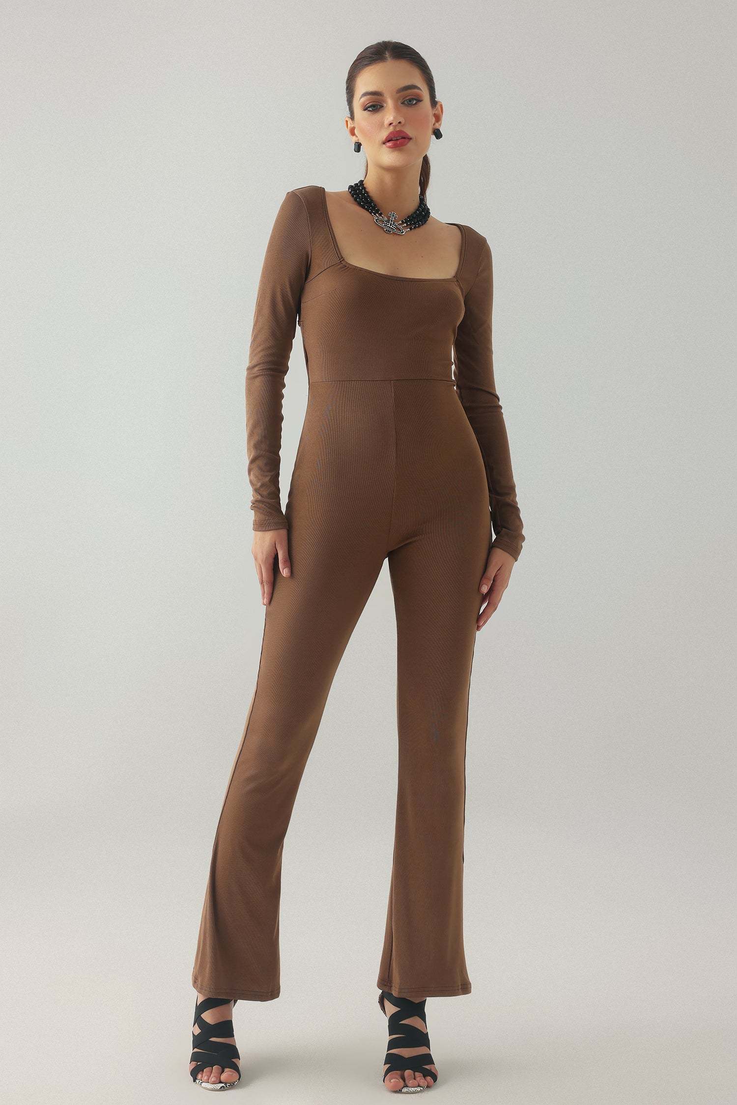 Verde Square-Cut Collar Jumpsuit