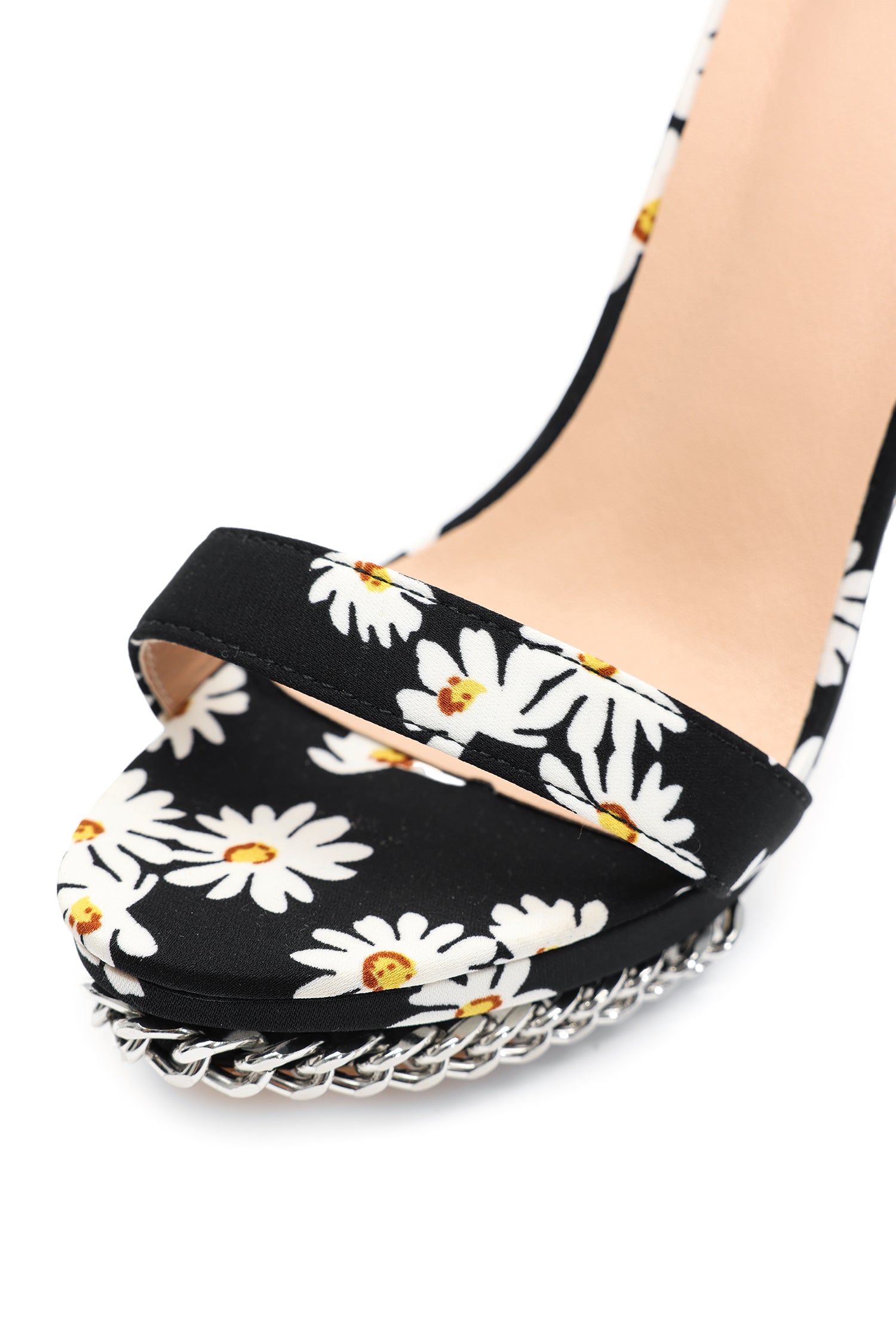 Grasa Flower Print Strappy Stiletto Sandals – Bellabarnett