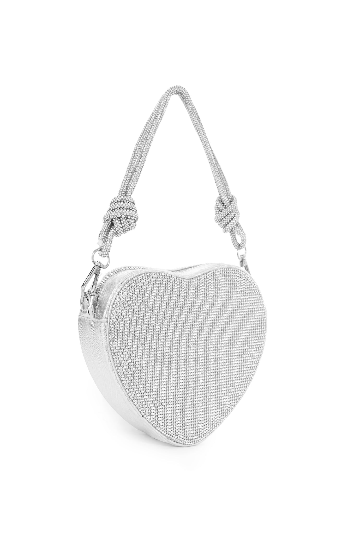 Mikao Diamante Heart Handle Bag